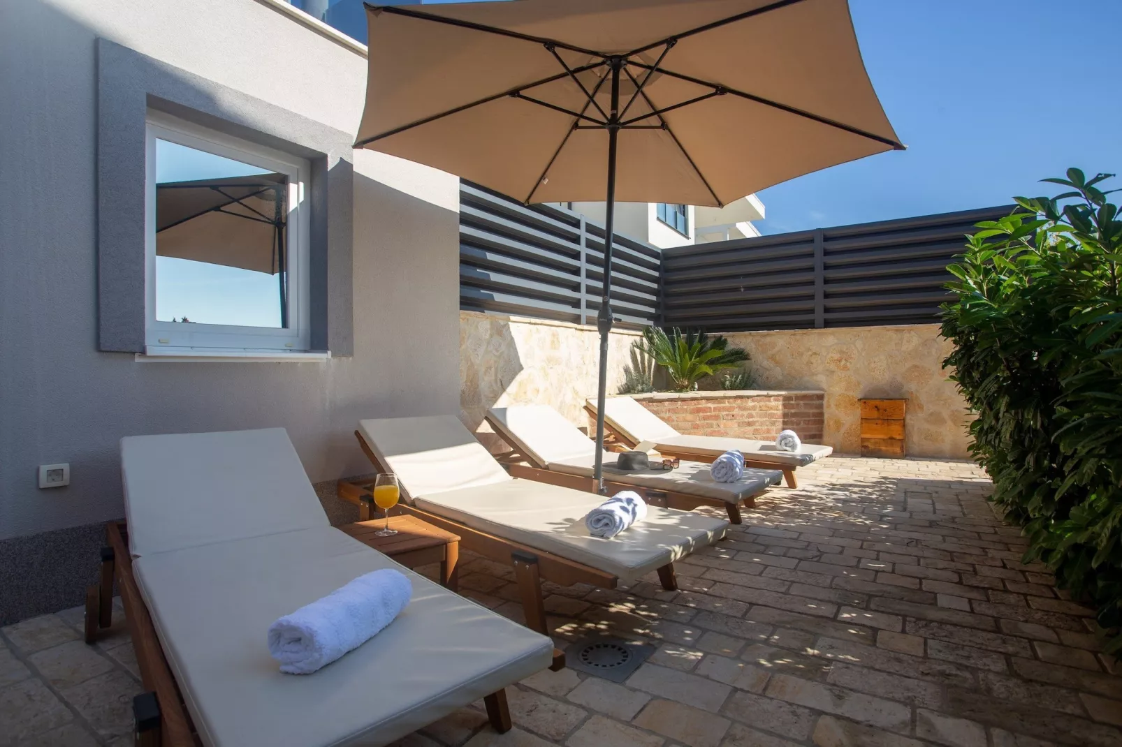 Apartments Aqua - Superior Two Bedroom Apartment with Terrace and Sea View (Aqua 2) - Terras