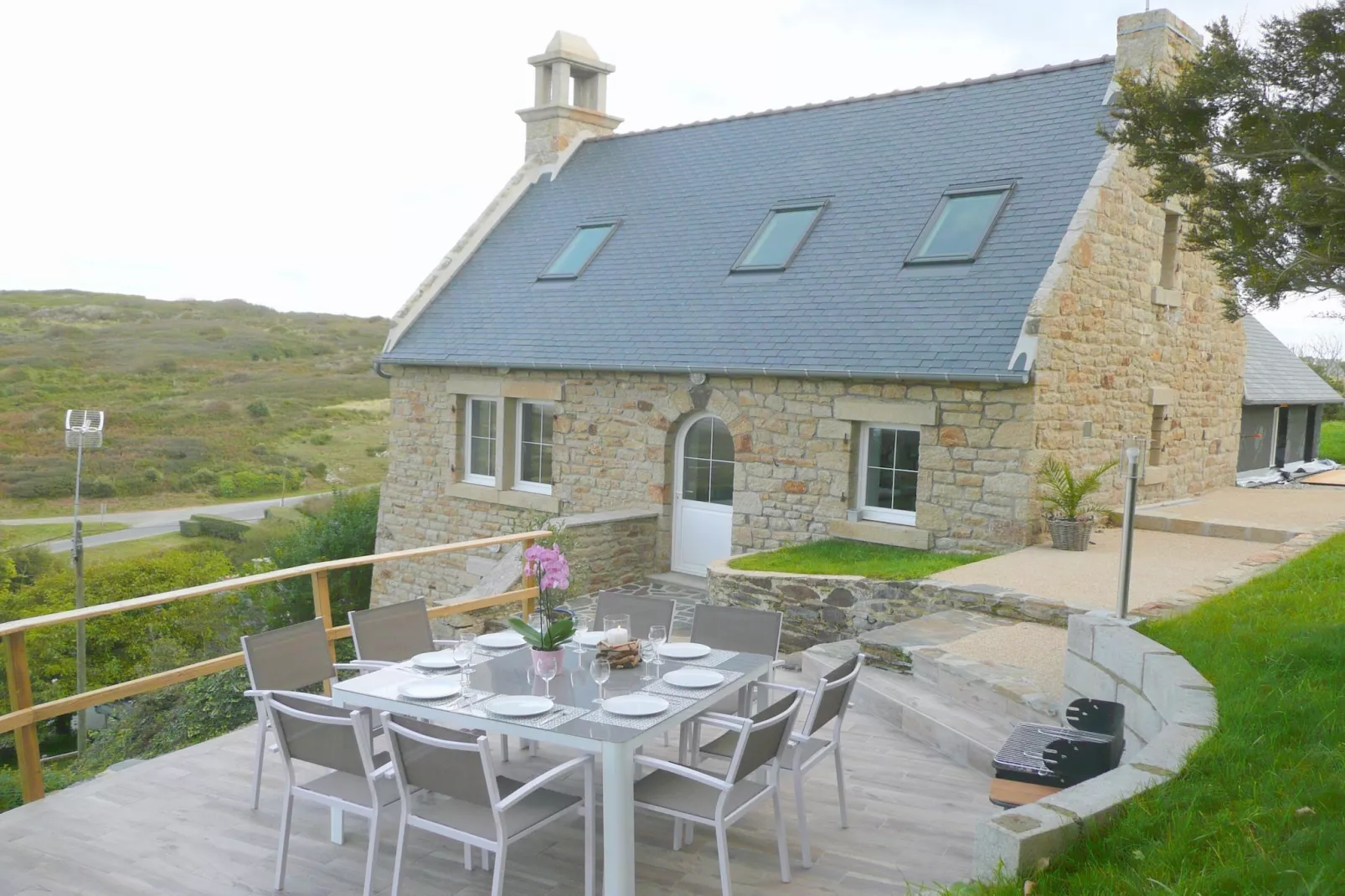 Ferienhaus mit Panorama-Meerblick Plonévez-Porzay
