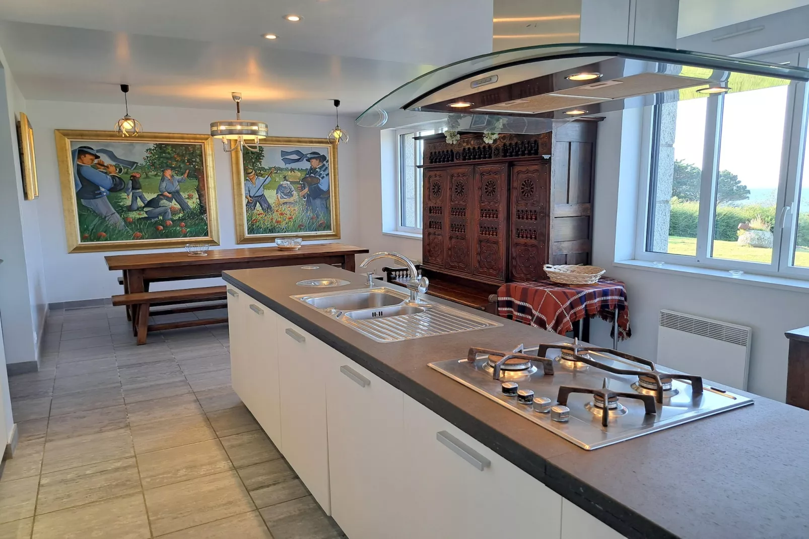 Granitsteinhaus in Nevez - Keuken