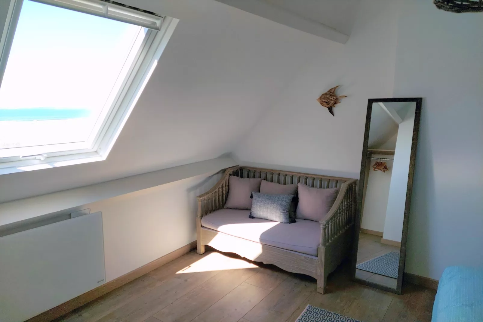 Ferienhaus mit Panorama-Meerblick Plonévez-Porzay - Slaapkamer