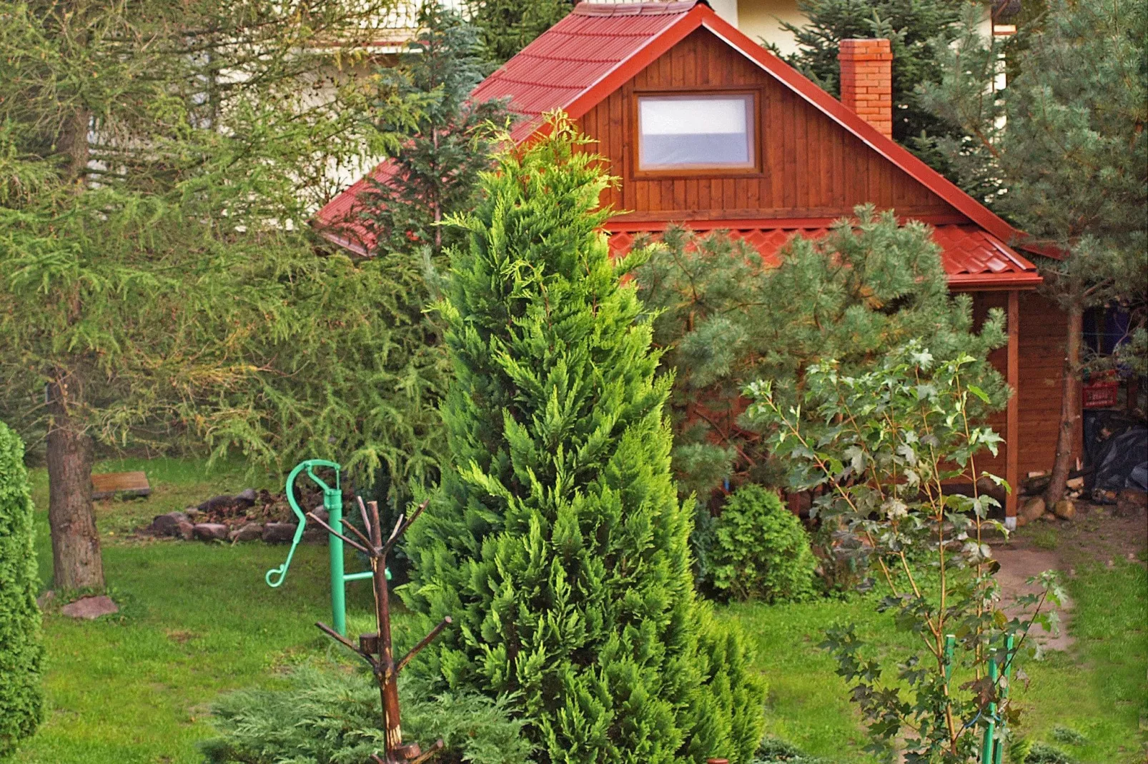 	Domek wakacyjny z 1 sypialnią na piętrze w Kopalinie - Buitenkant zomer