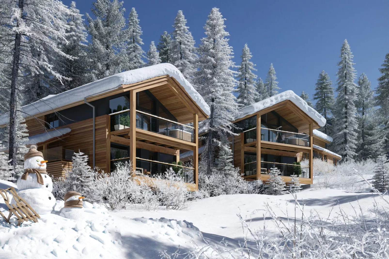 Naturchalets Turracher Höhe 1-Exterieur winter