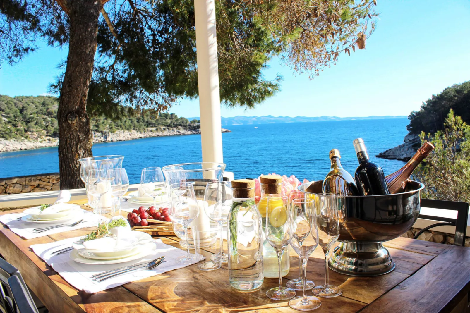 Seafront villa Marella - Terras