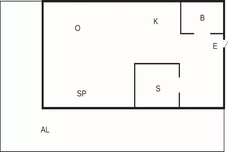 2 persoons vakantie huis in Bellö-By Traum - Plattegrond