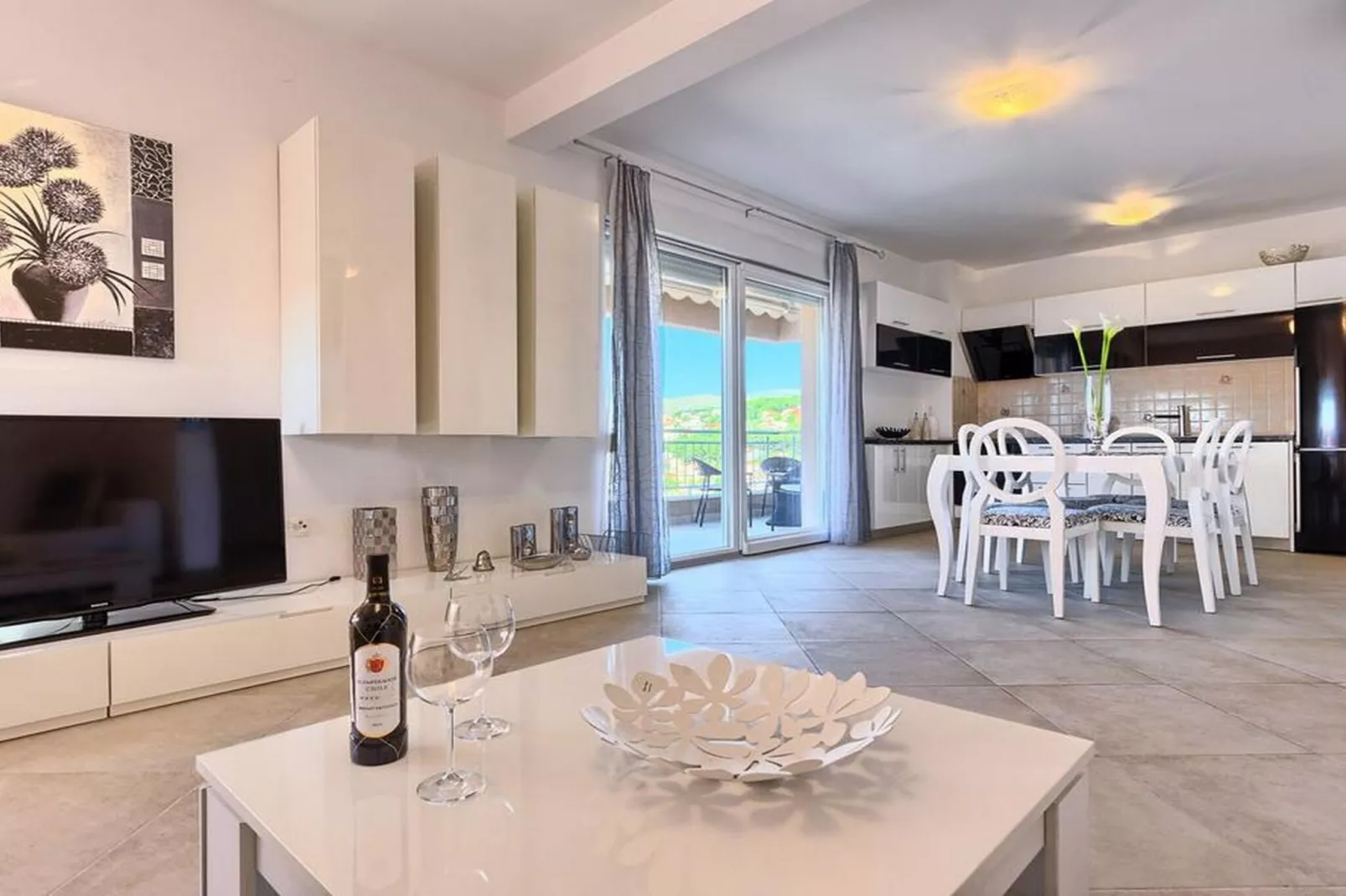 Luxury Apartment Okrug Gornji with Sea View and Pool - Three Bedroom Apartment with Sea View and Pool