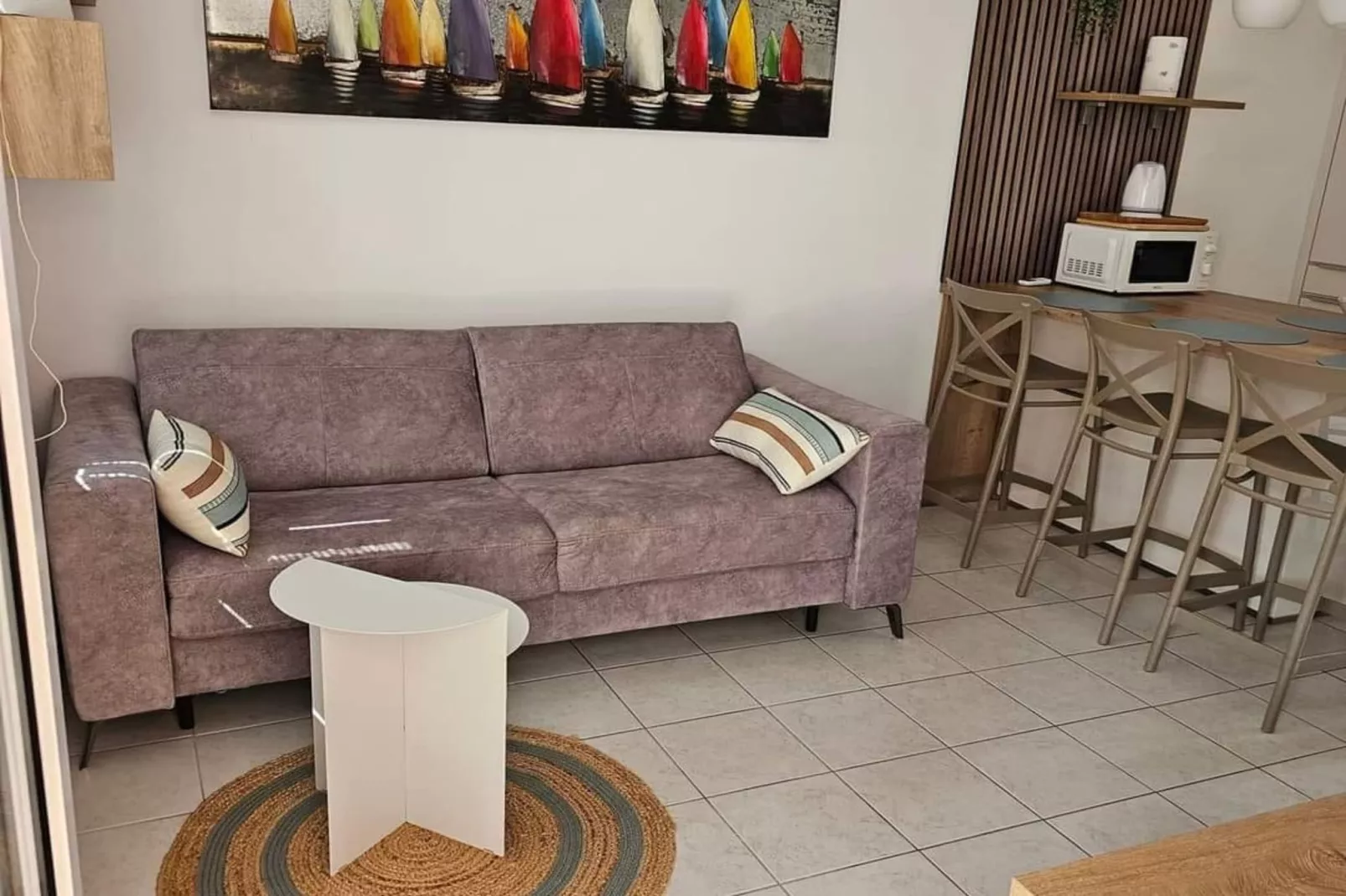 Apartment M&VALENTIN - Two Bedroom Apartment with Terrace - Woonkamer