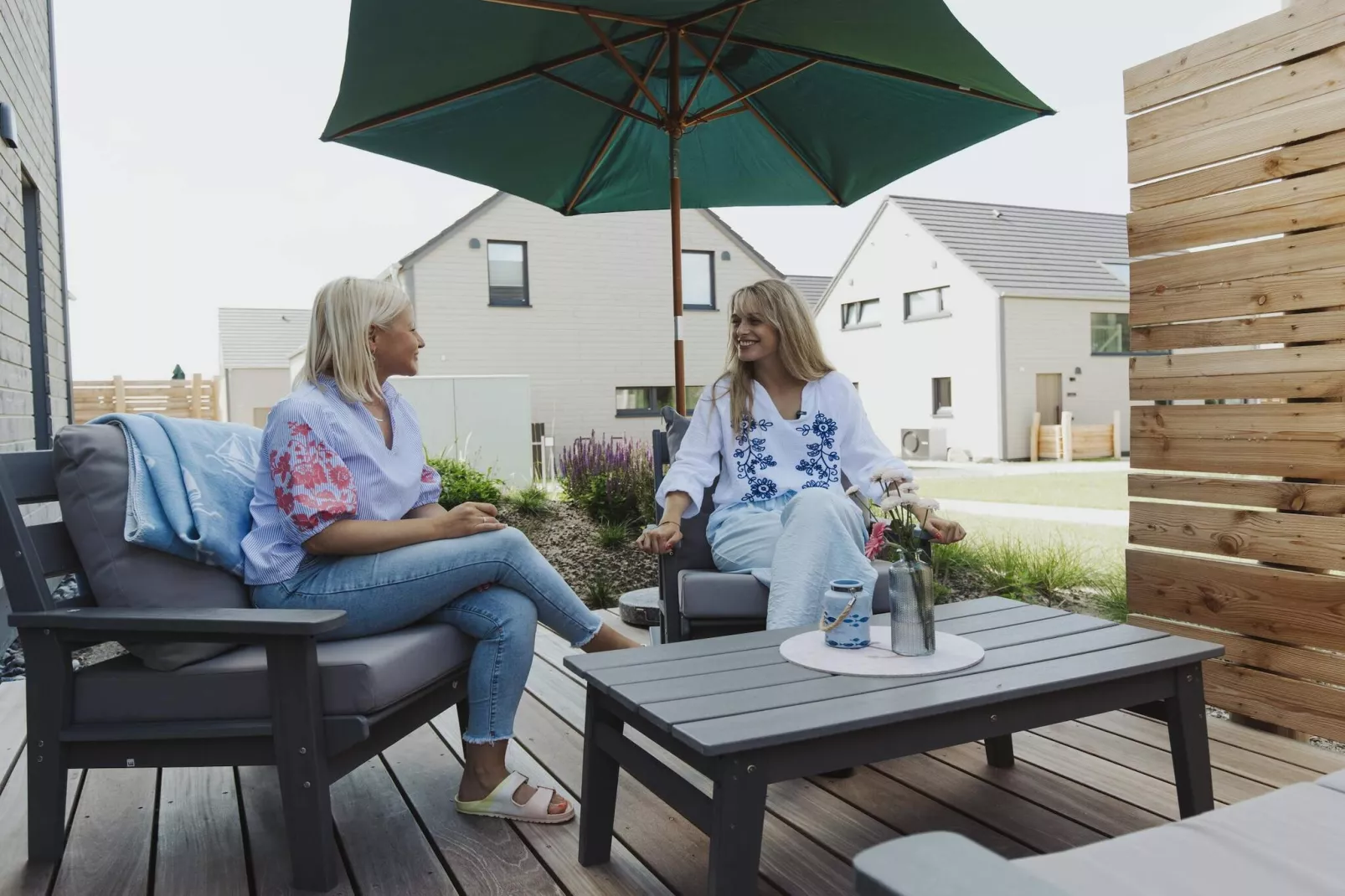 Vakantiehuis met terras in Sagard - Buitenlucht