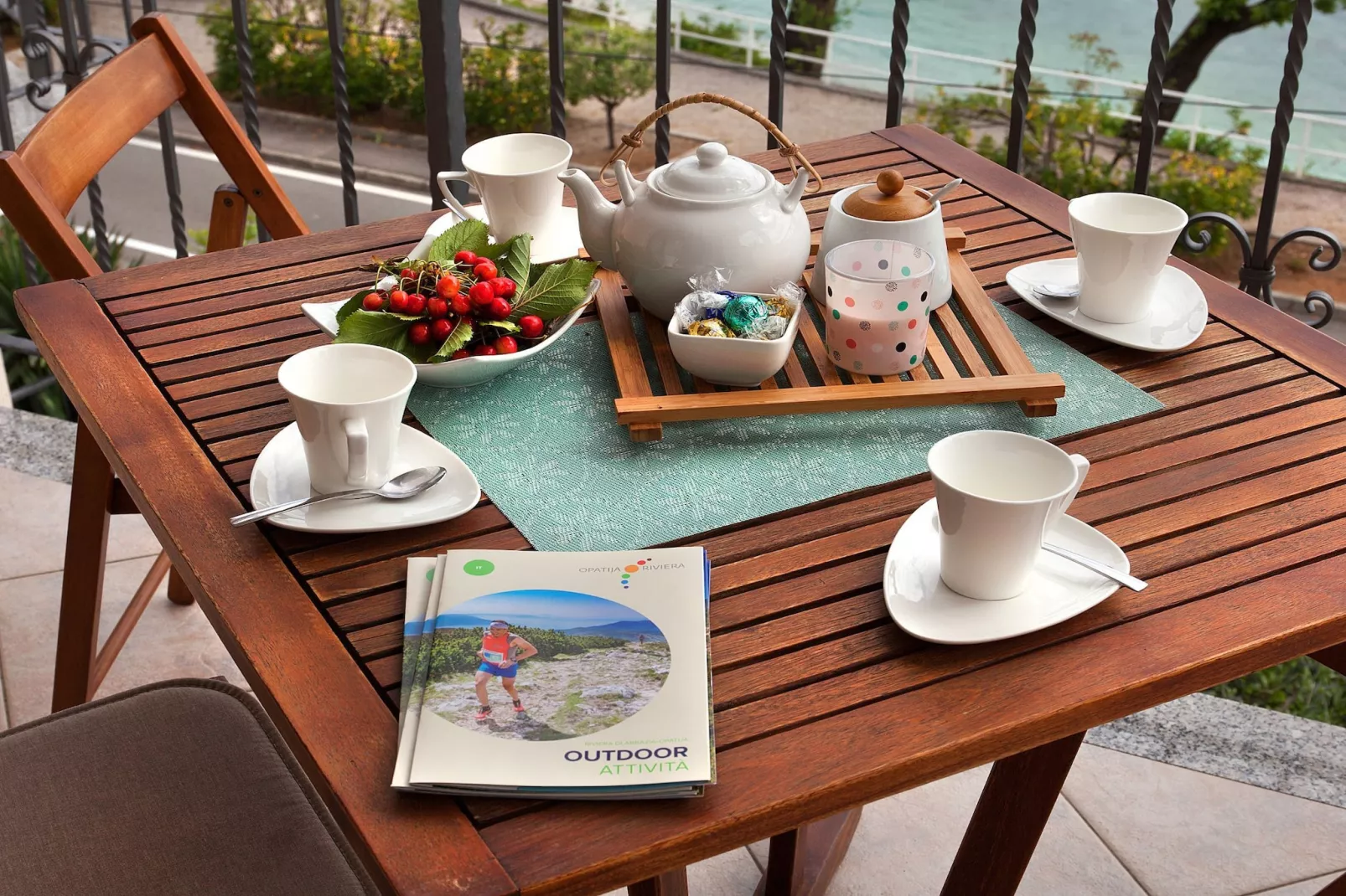 Splendid Beachfront Medveja Apartments - Confort One Bedroom Apartment with Balcony and Sea View 3 - Terrasbalkon