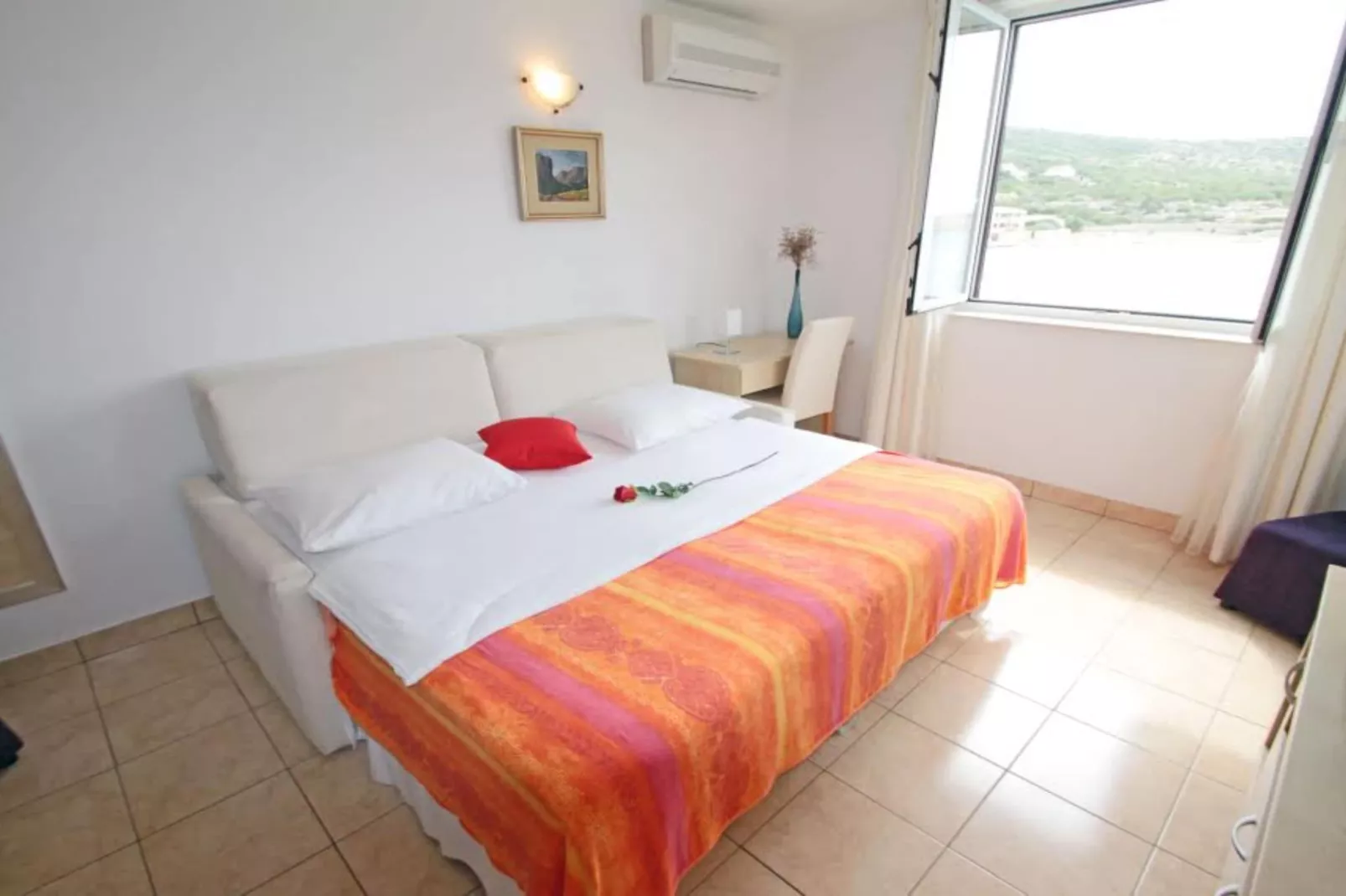 Beachfront Apartments Tamarix - Superior One Bedroom Apartment (Grand) 2 - Slaapkamer