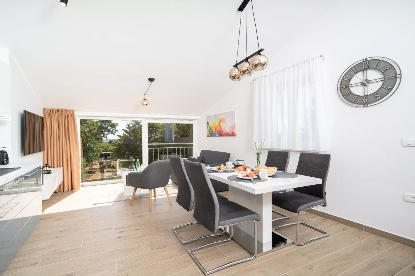 Stylish Two Bedroom Apartment in Labin - Two Bedroom Apartment with Terrace - Eetkamer