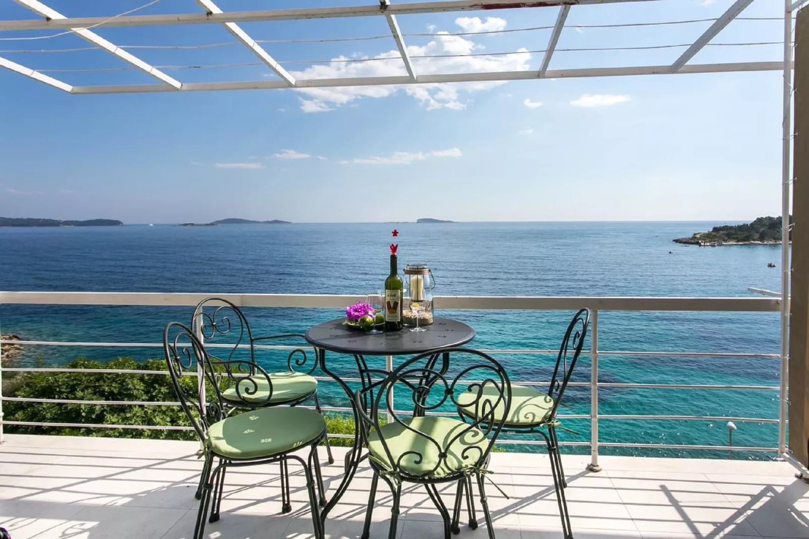 Villa Mirjana -  Two Bedroom Apartment with Balcony and Sea View (Sunce) - Terrasbalkon