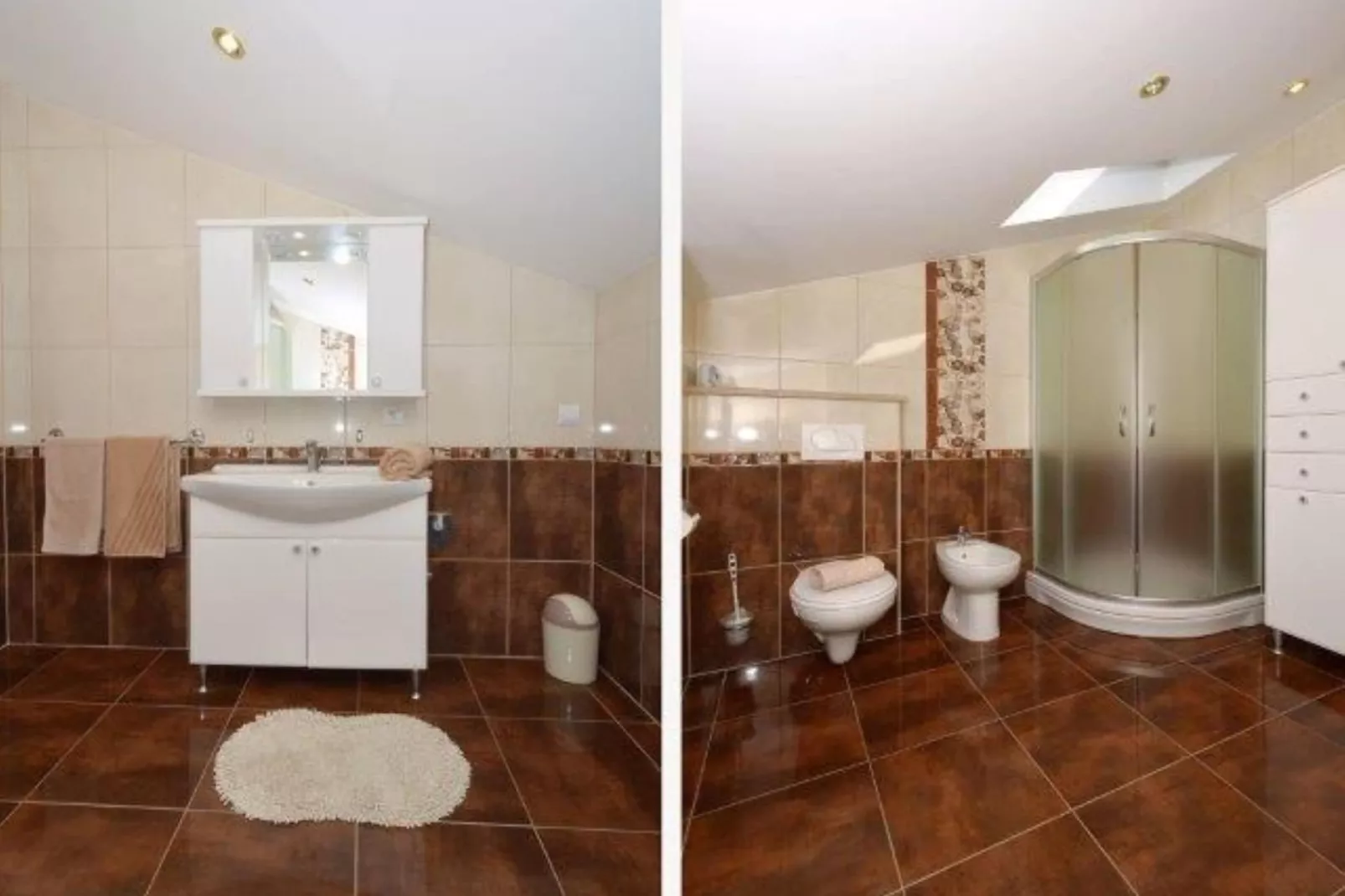 Bright Kaštela Apartment with Balcony and Private Parking - Two Bedroom Apartment - Badkamer