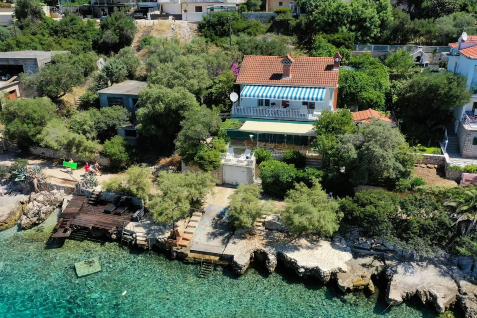 Holiday Home by the Sea with Terrace & Ocean Views on Čiovo - Two Bedroom Holiday Home - Uitzicht