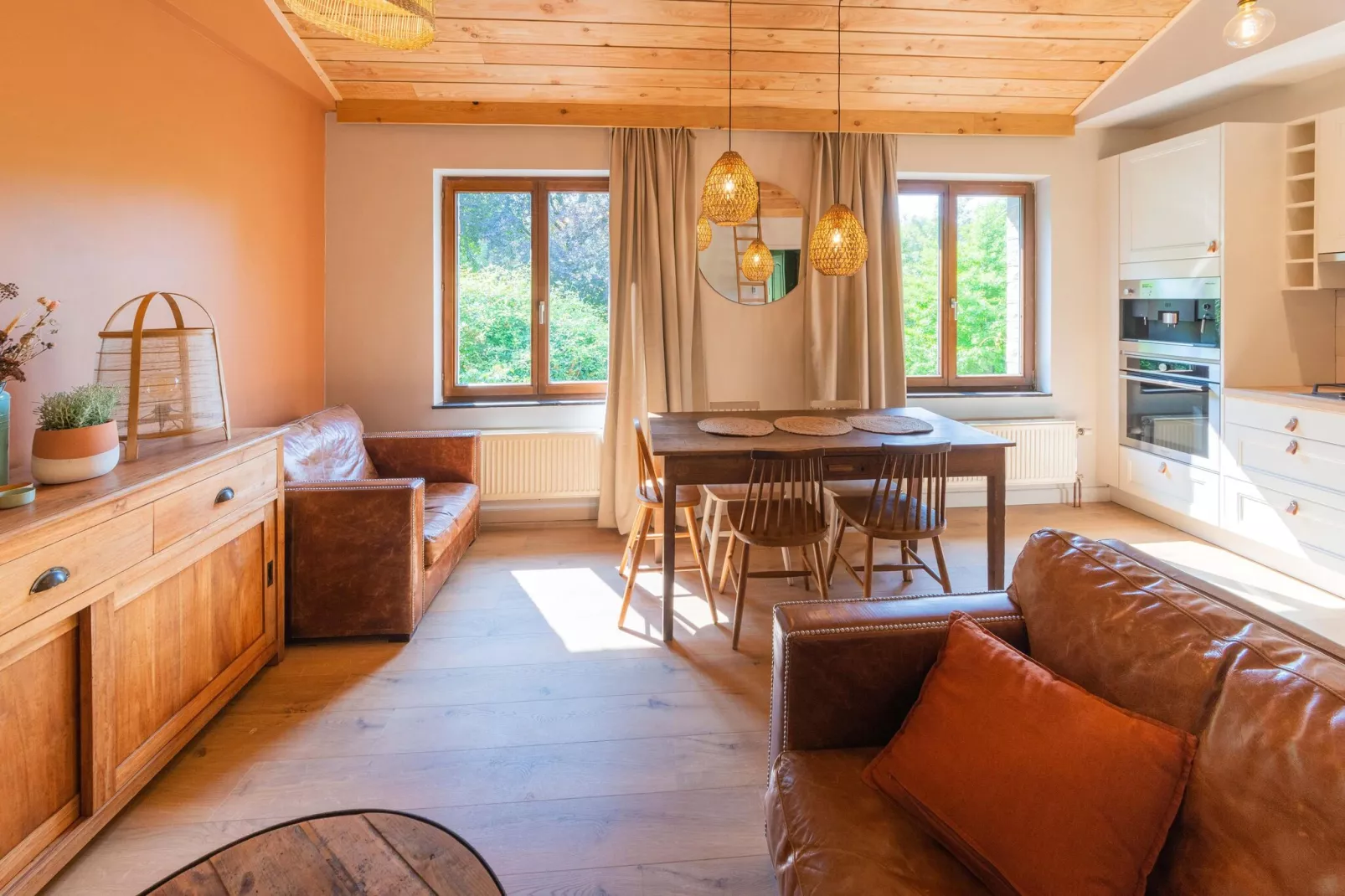 Maison de vacances cozy à Modave dans un quartier charmant-Woonkamer