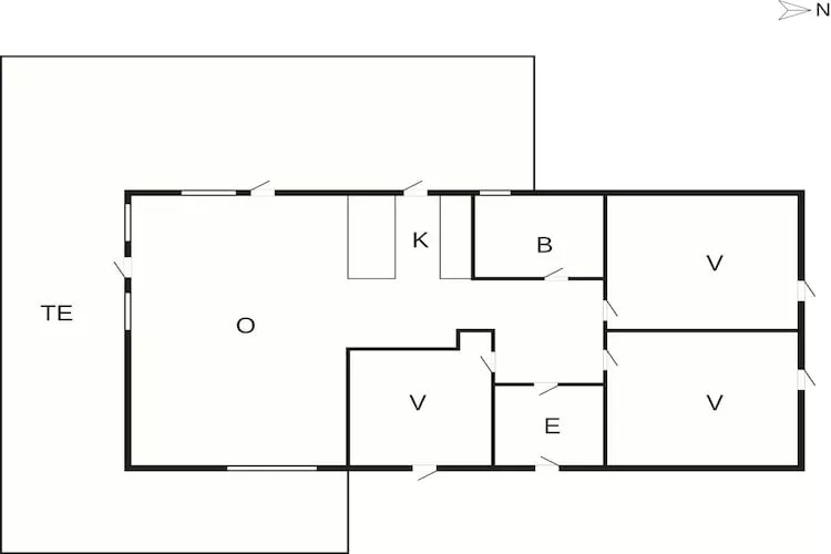 5 sterren vakantie huis in Fjerritslev - Plattegrond