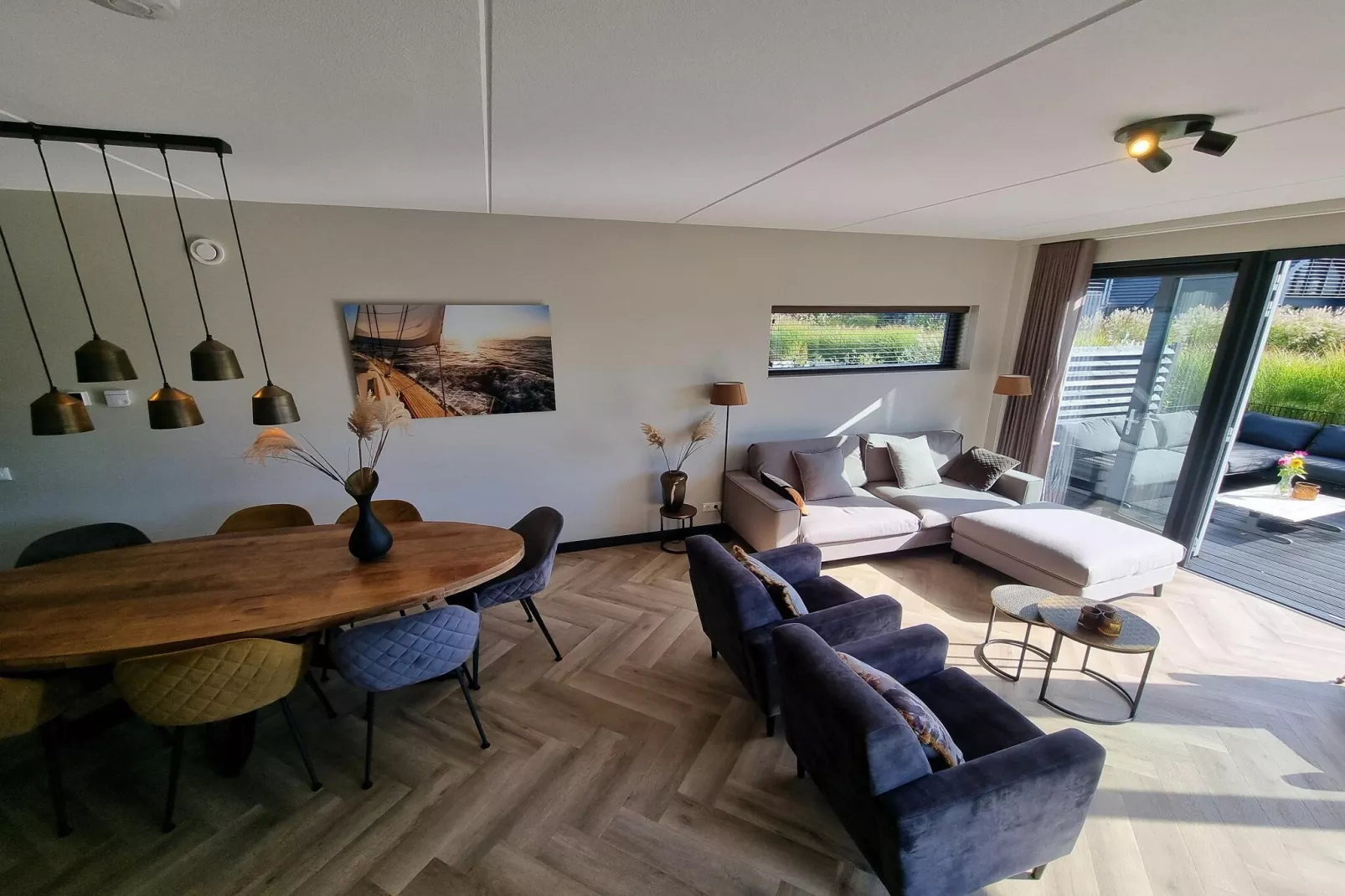 Watervilla Achttjin - Woonkamer