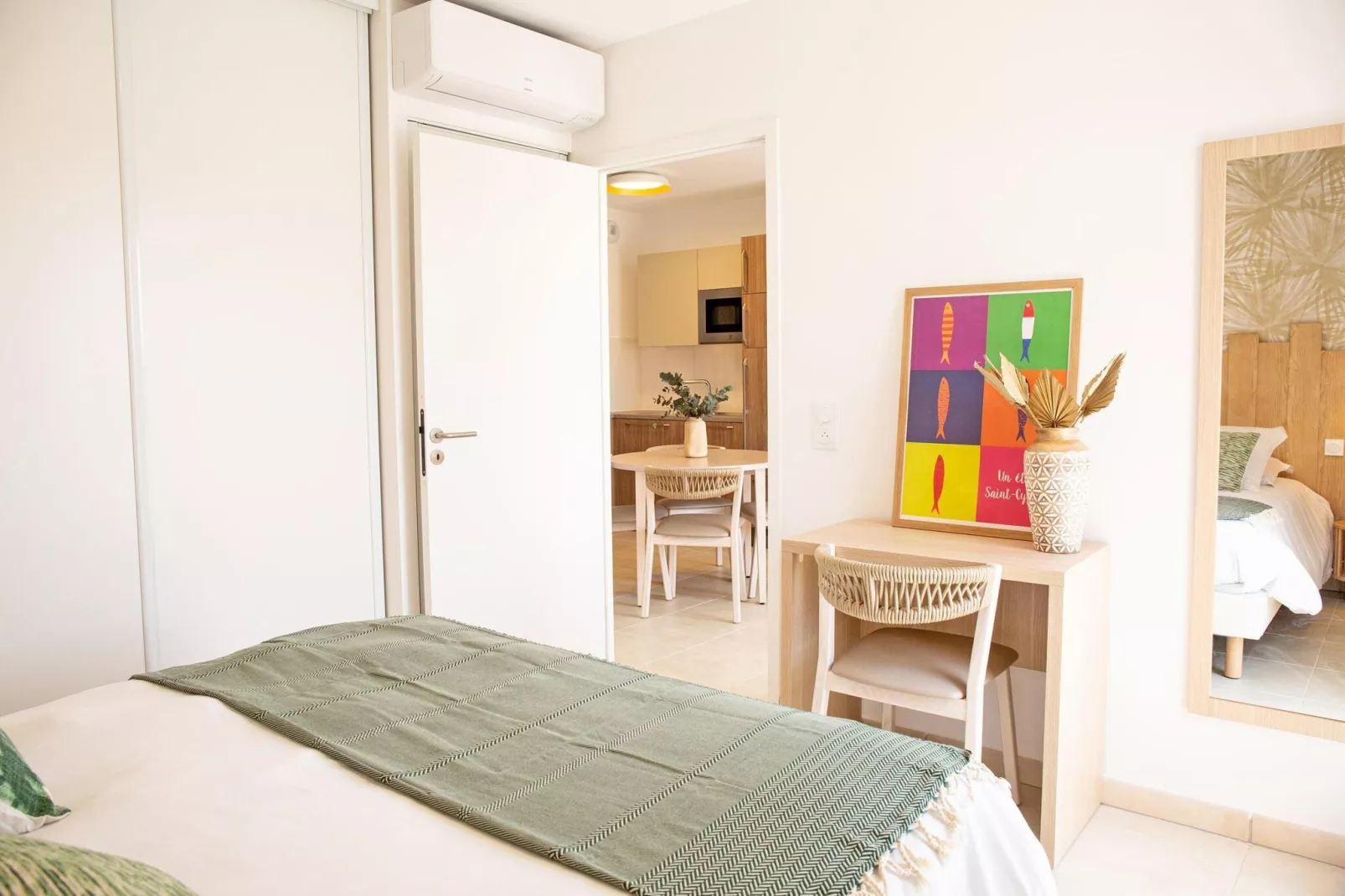Résidence Domaine du Golfe du Lion St Cyprien - 24 app 4 pers- 1 chambre - climatisé - balcon-Slaapkamer