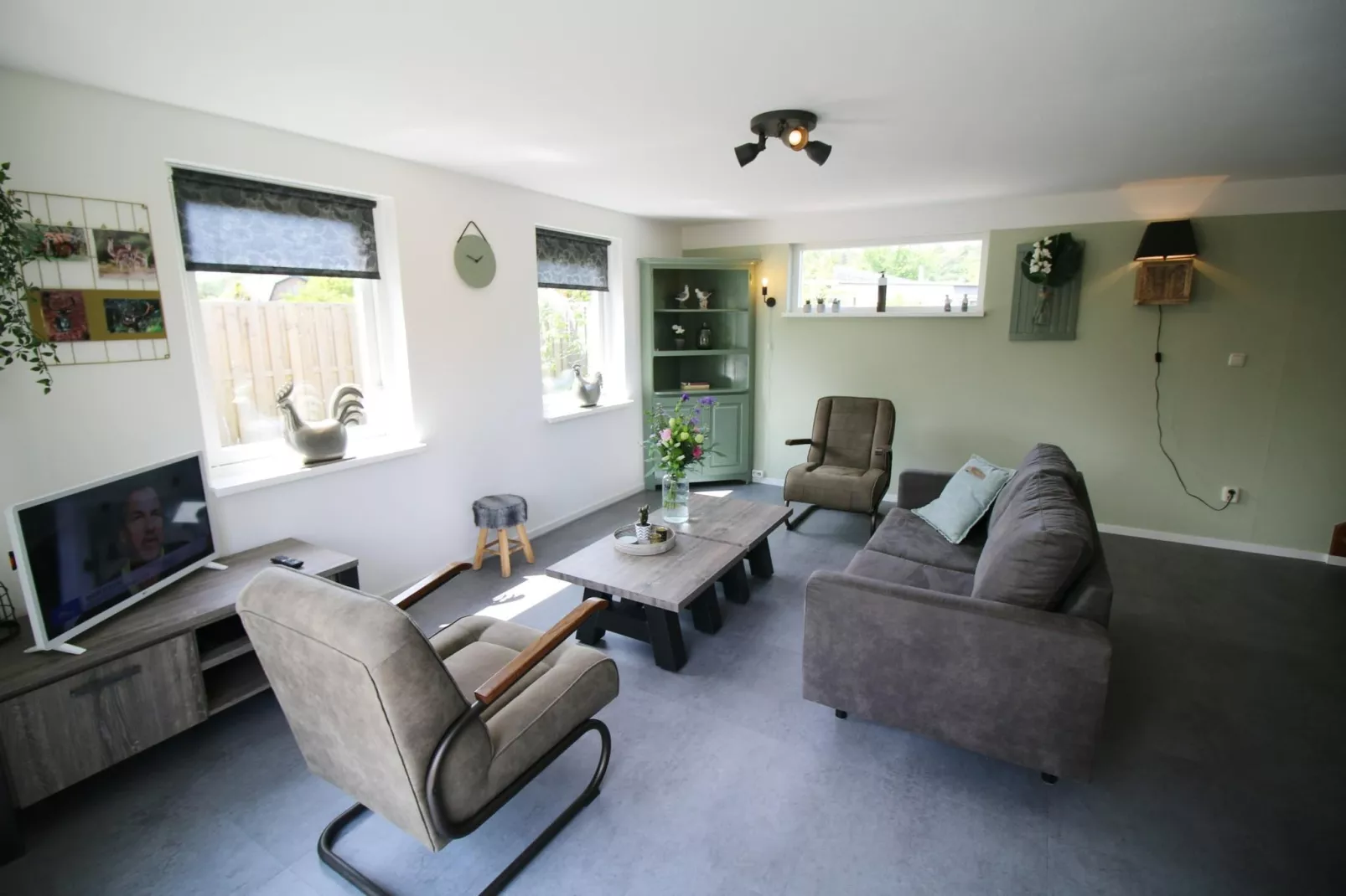 Bungalow 4-persoons (2 slaapkamers) - Woonkamer