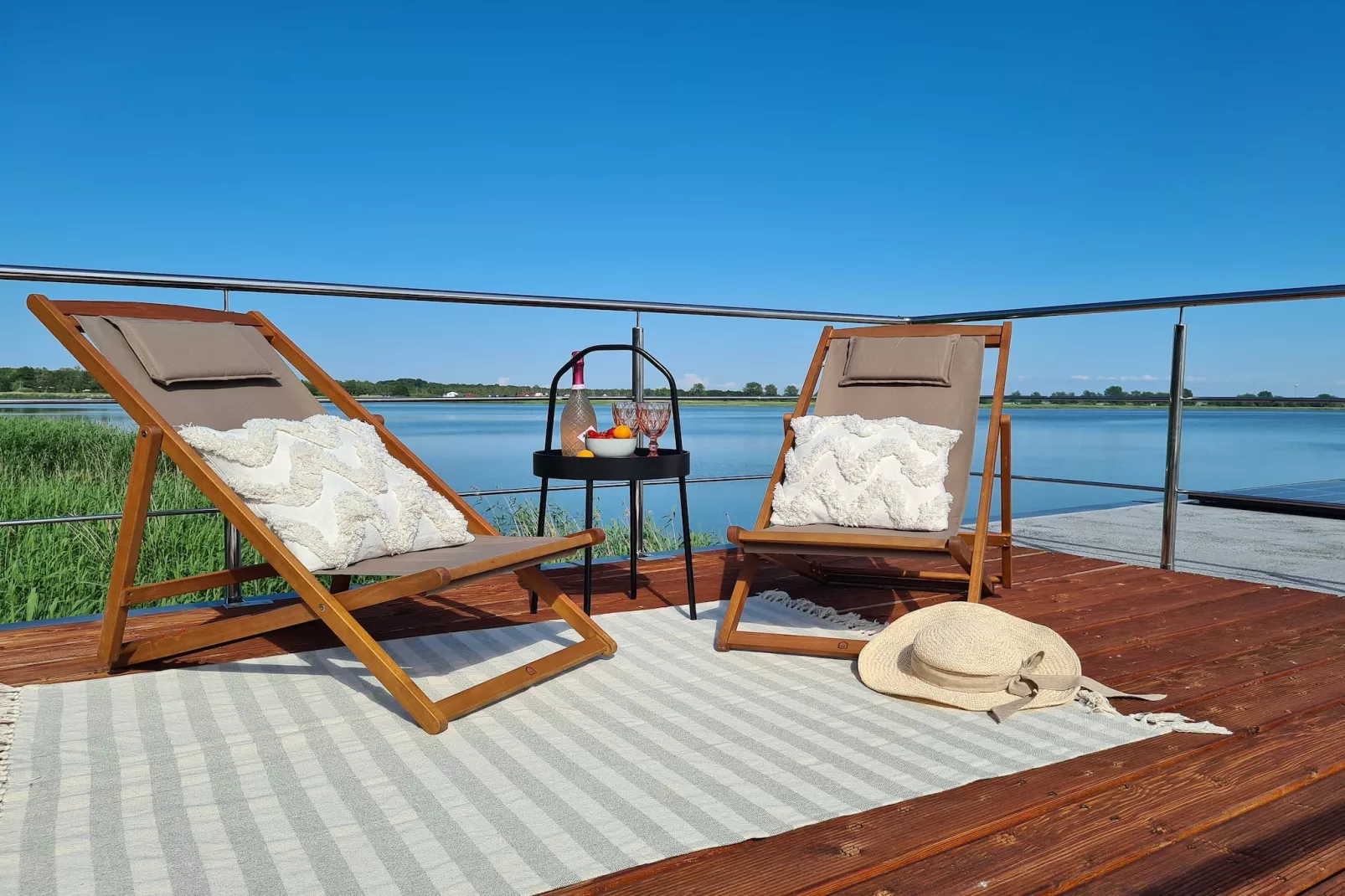 Domek na wodzie dla 3 osób - Terrasbalkon