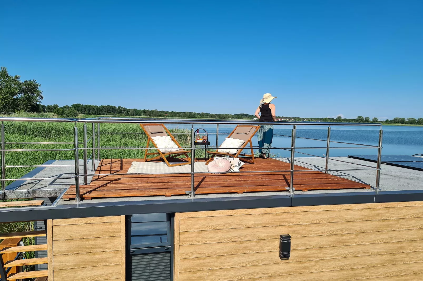Domek na wodzie dla 3 osób - Terrasbalkon