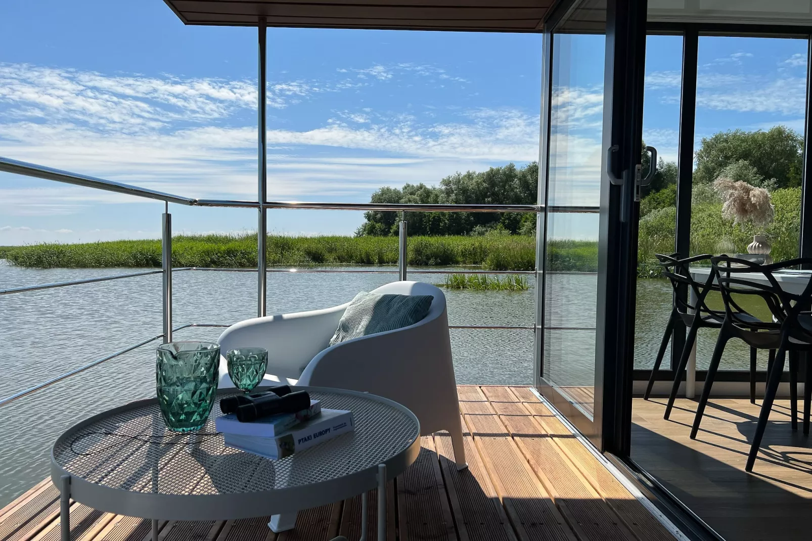 Domek na wodzie dla 5 osób - Uitzicht zomer