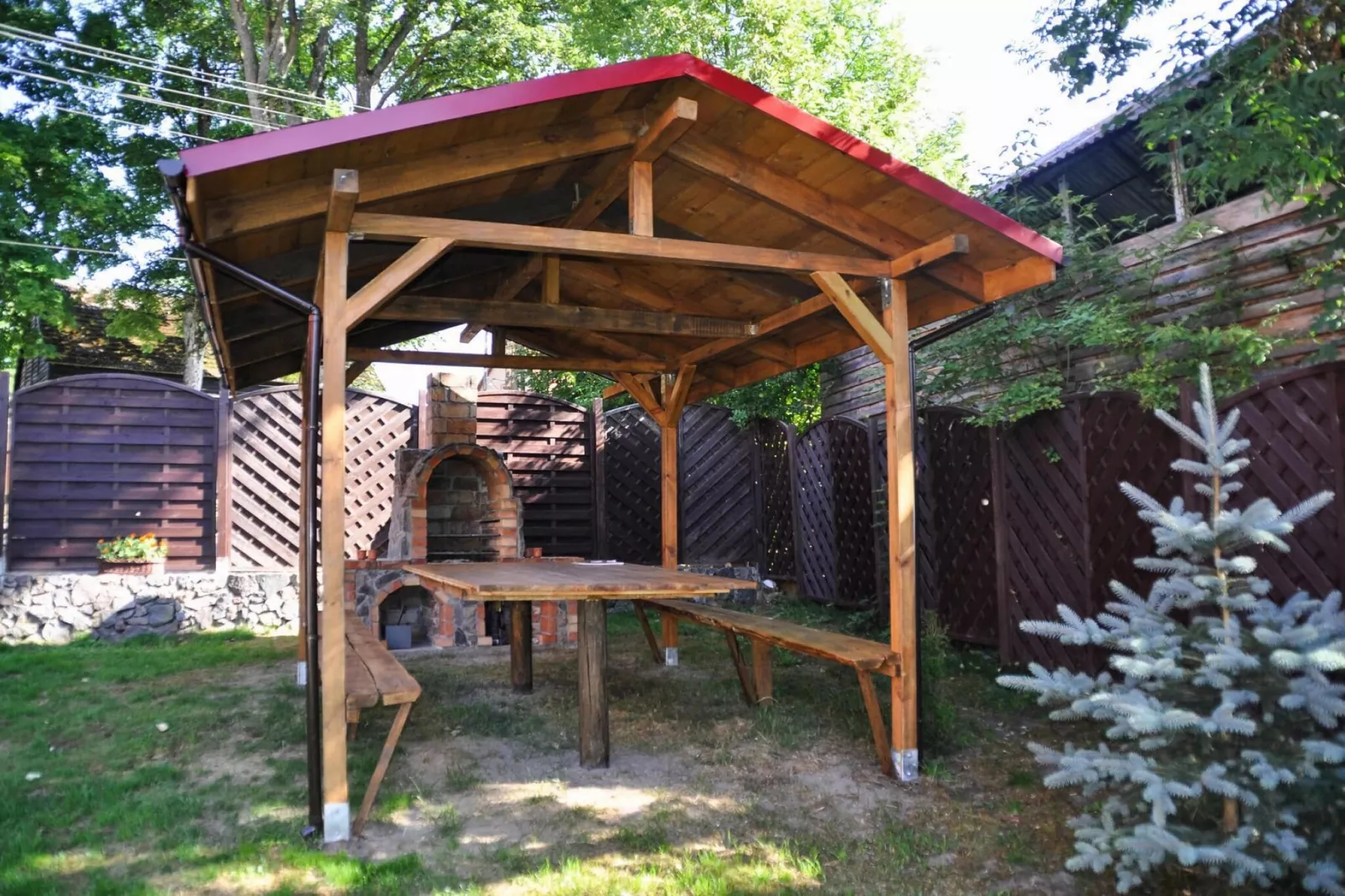 Kamienny Dom do 8 os Grąbczyn-Tuinen zomer