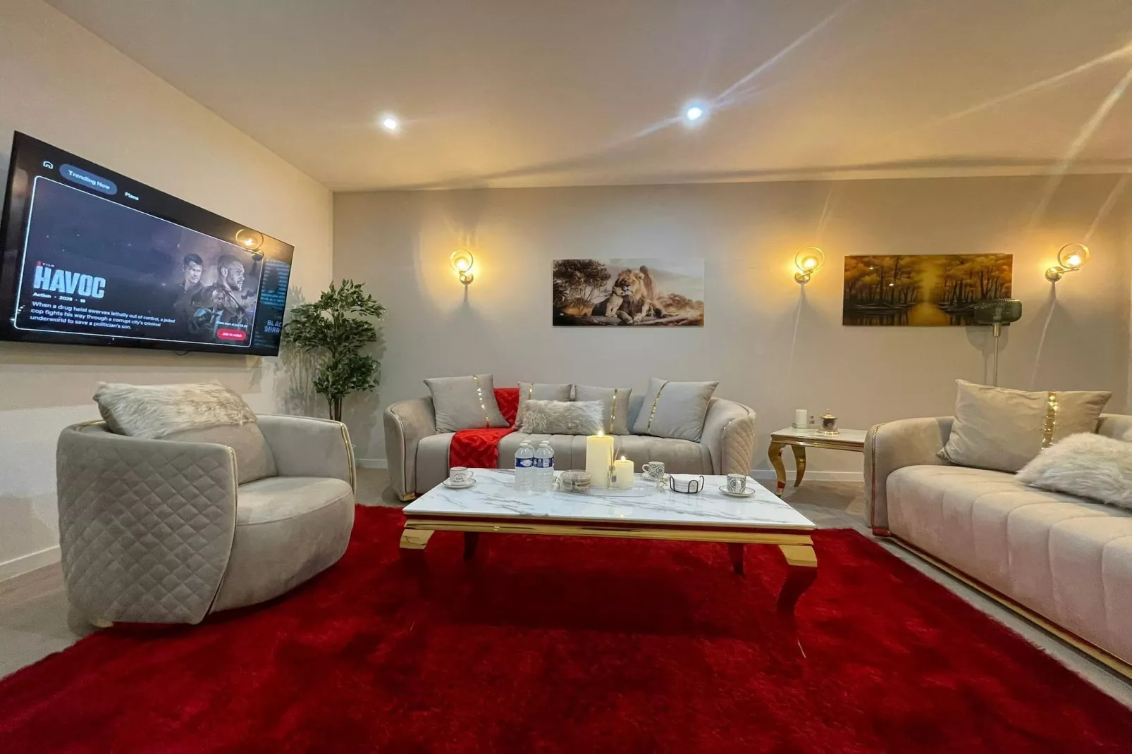 One Lux Stay 3BR / 2BA Antwerp near Central Station - Woonkamer