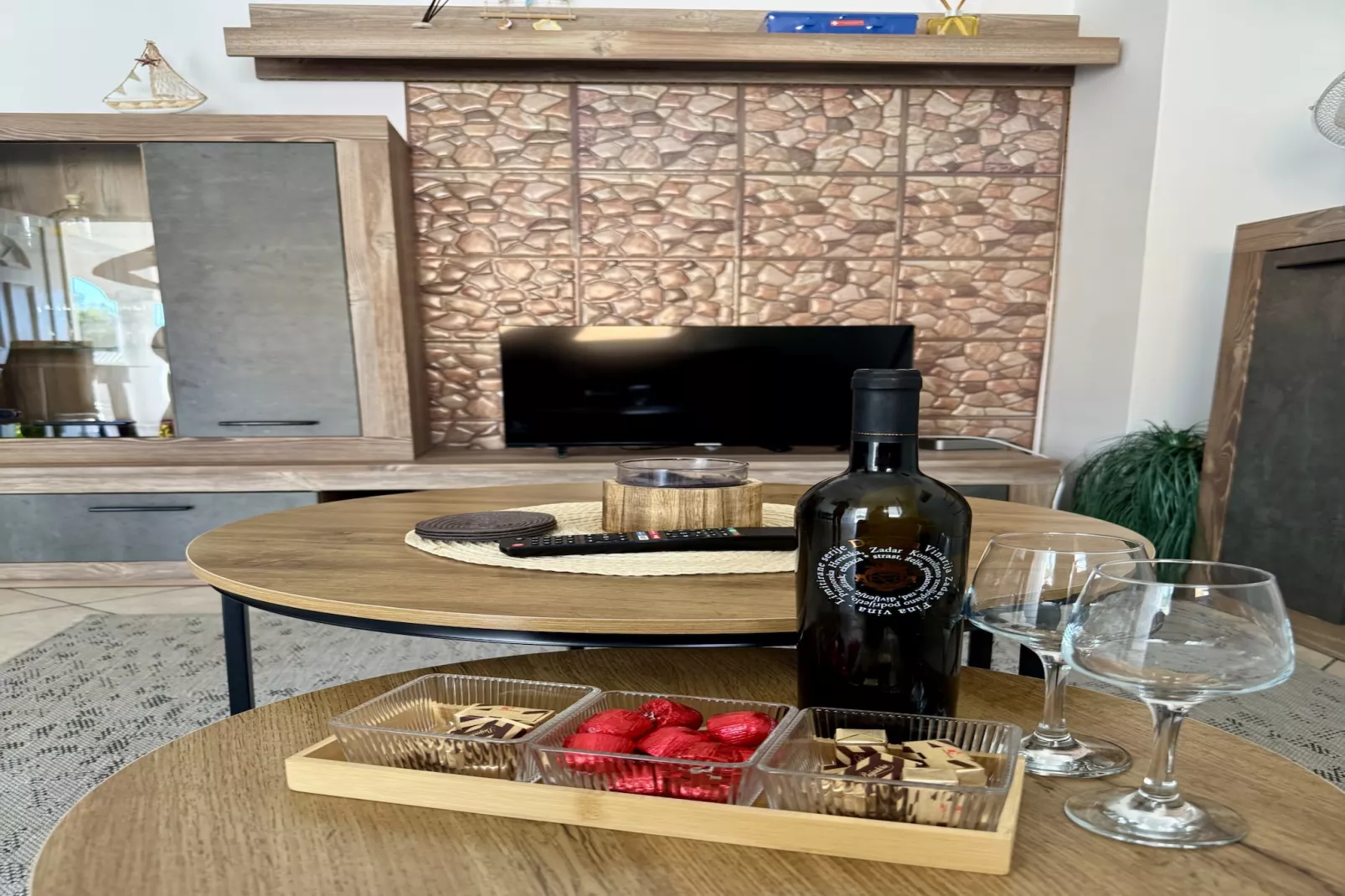 Apartment Sany 1 with jacuzzi - Woonkamer