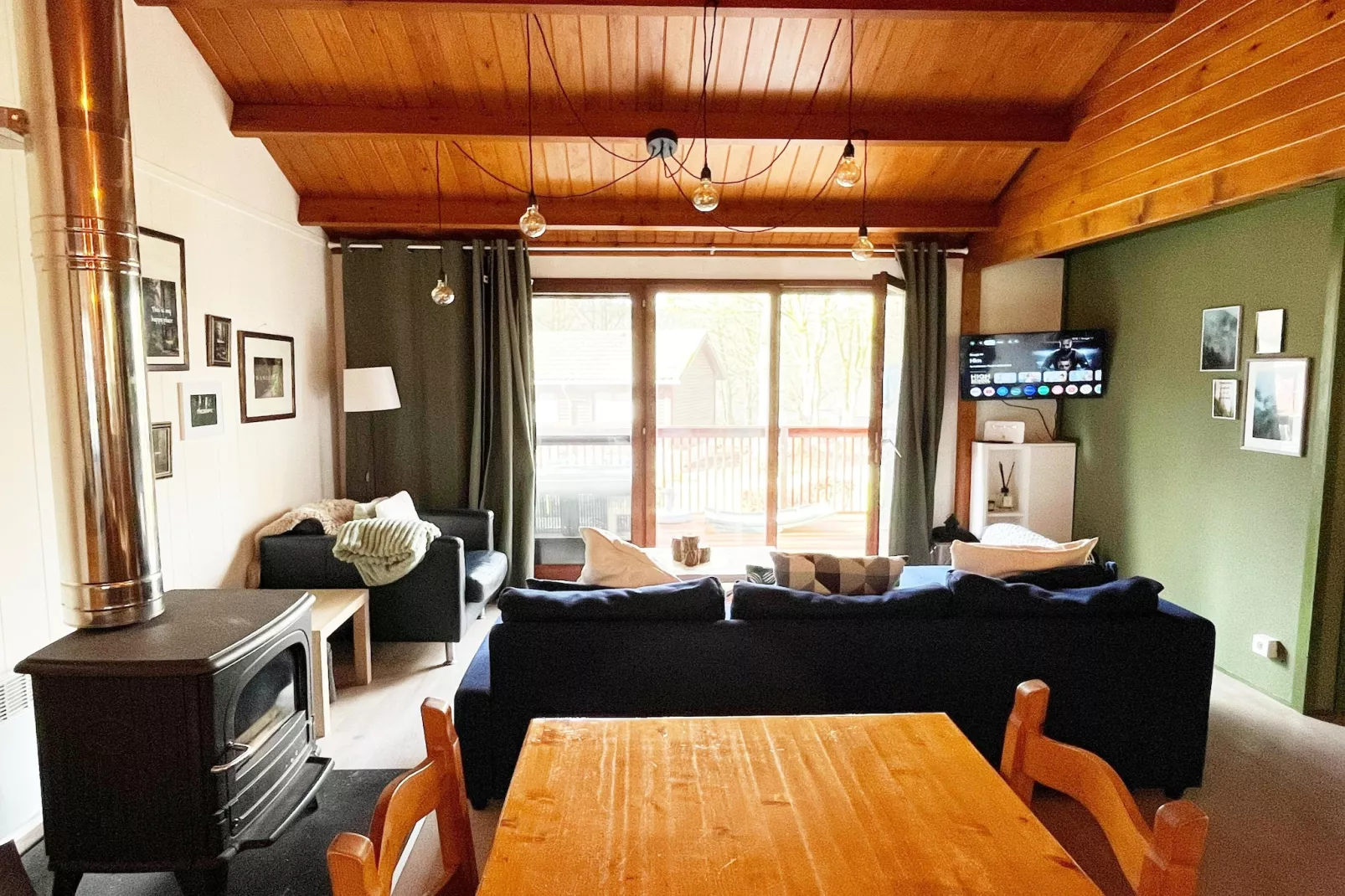 Chalet du temps suspendu - Woonkamer
