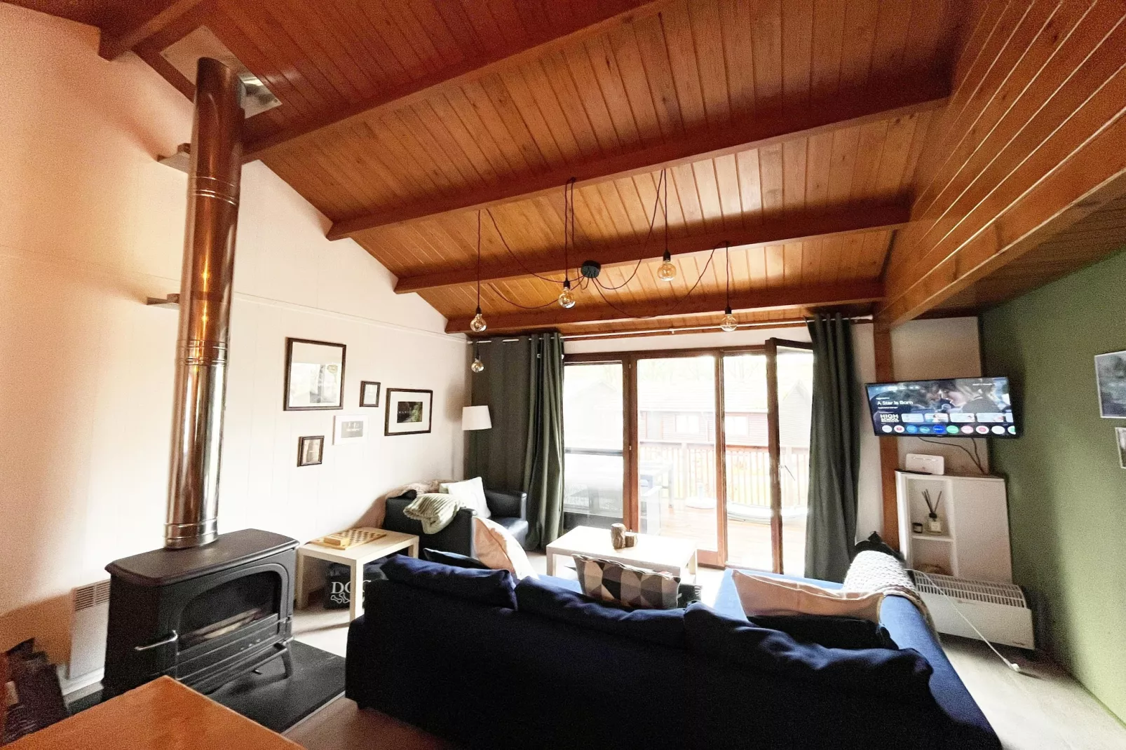 Chalet du temps suspendu - Woonkamer