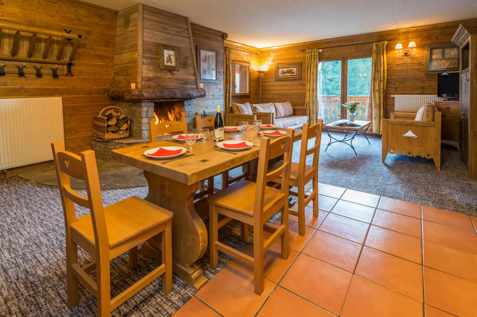 Chalet de L'Ours 1 - Woonkamer