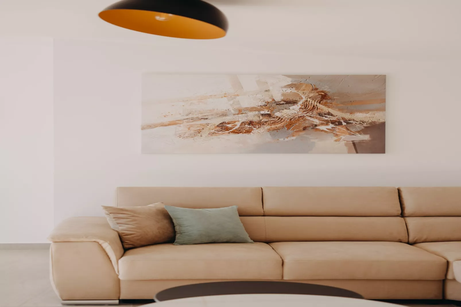 Villa La Fortezza with sea view - Woonkamer