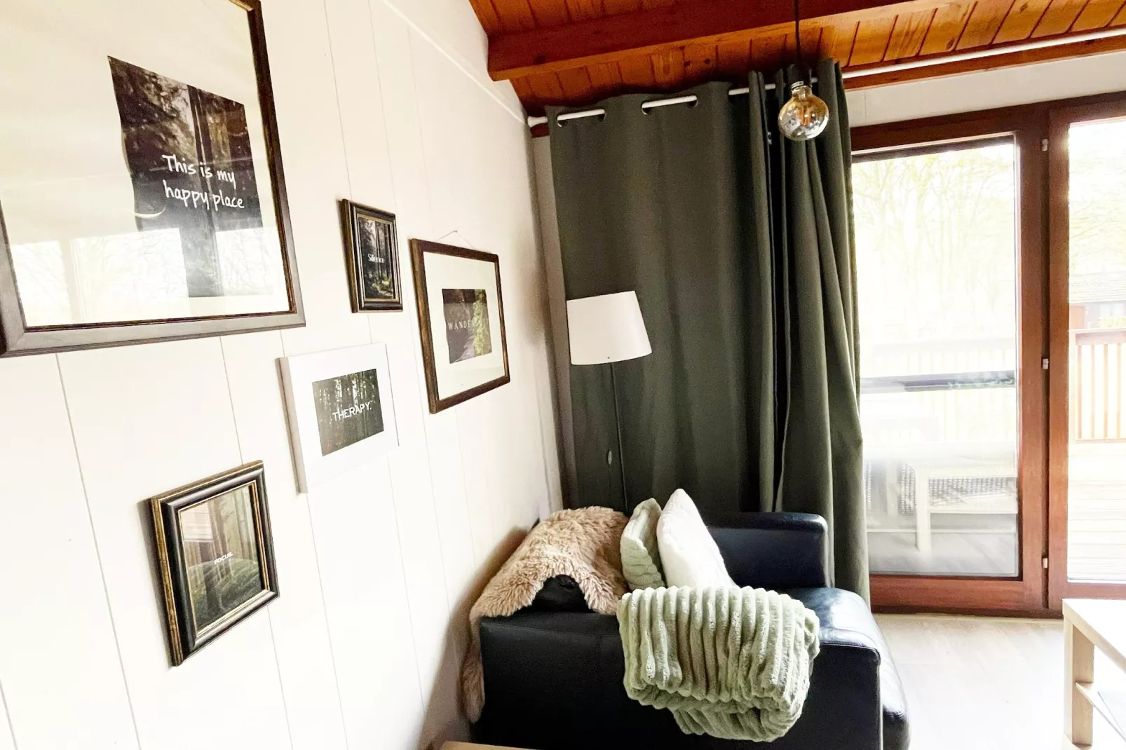Chalet du temps suspendu - Woonkamer