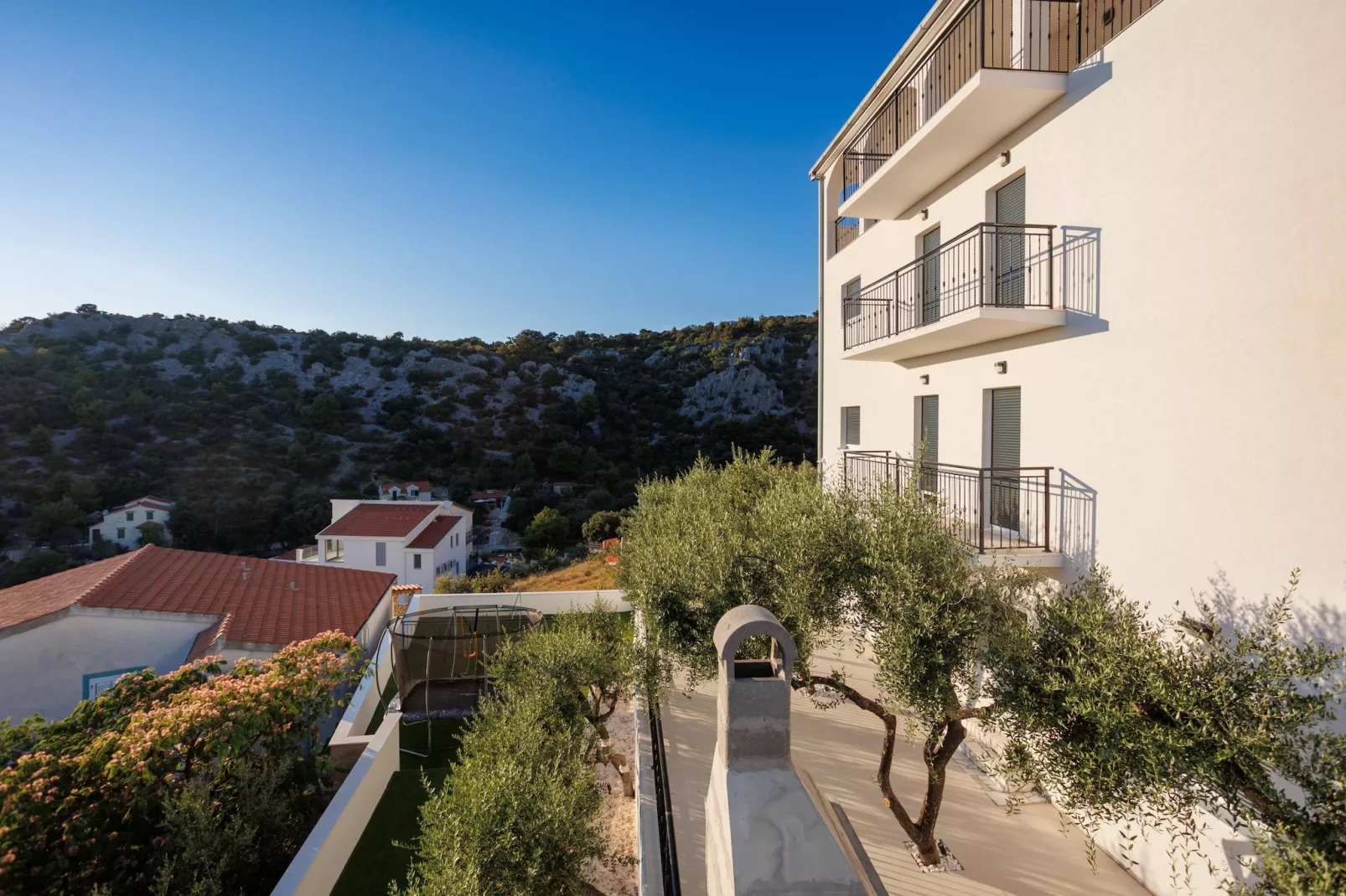 Villa La Fortezza with sea view - Buitenlucht