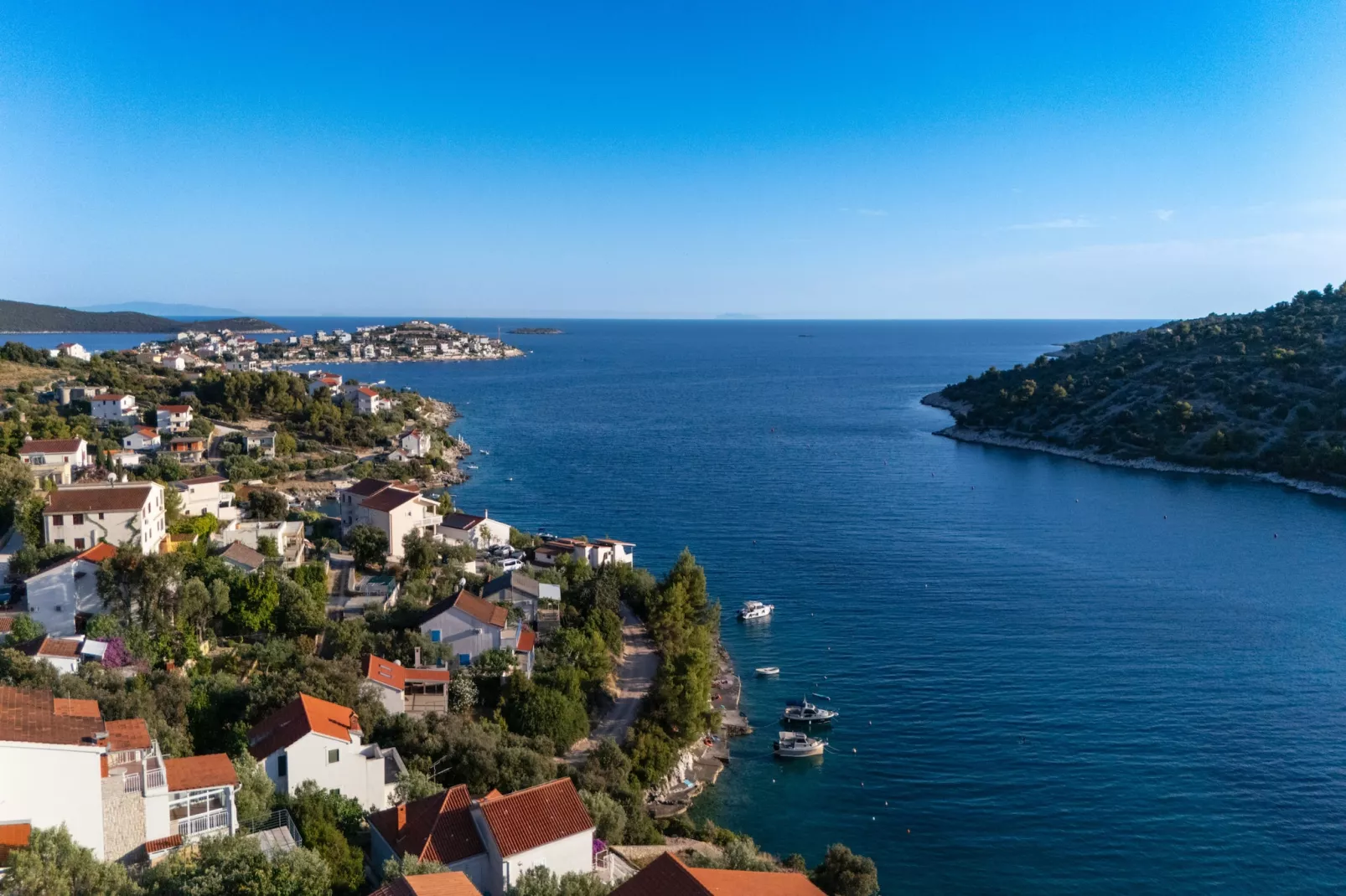 Villa La Fortezza with sea view - Buitenlucht