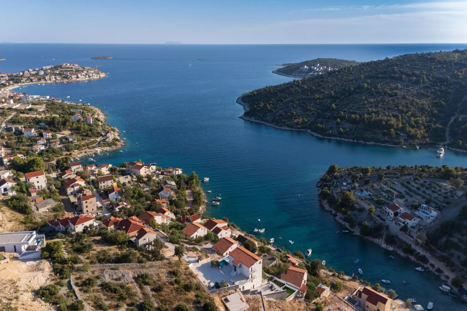 Villa La Fortezza with sea view - Buitenlucht
