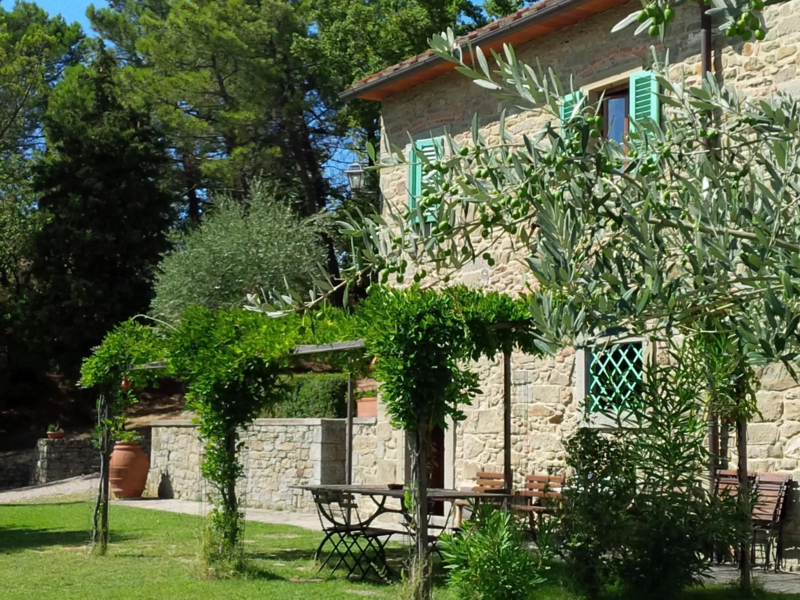 Für sieben Personen mit tollem Blick auf die Hügel des Chianti