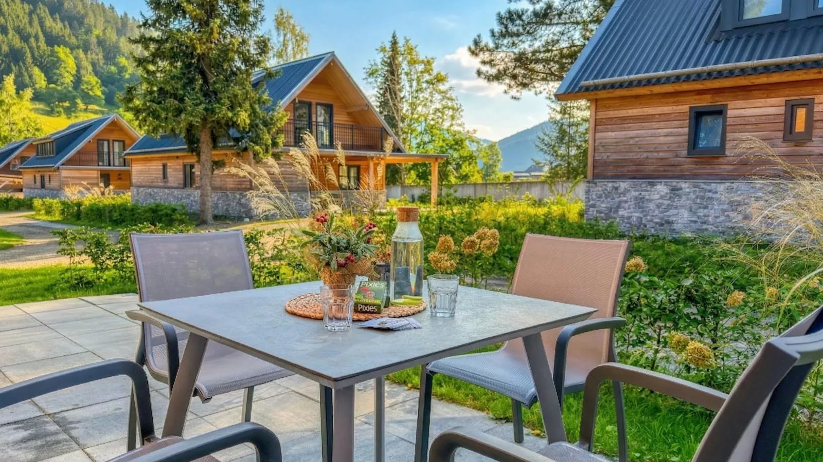 Alpenchalet Nockblick am Afritzer See - Terrasbalkon