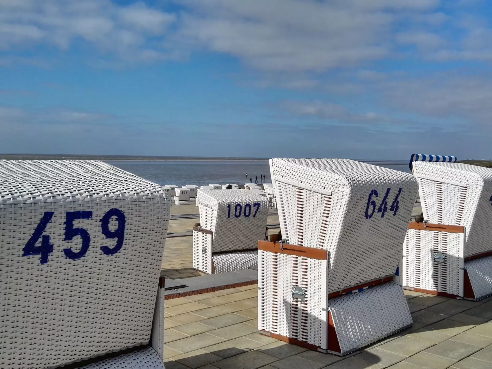 Haus Meeresbrise Wohn. Nr. 3 mit Balkon - Buiten