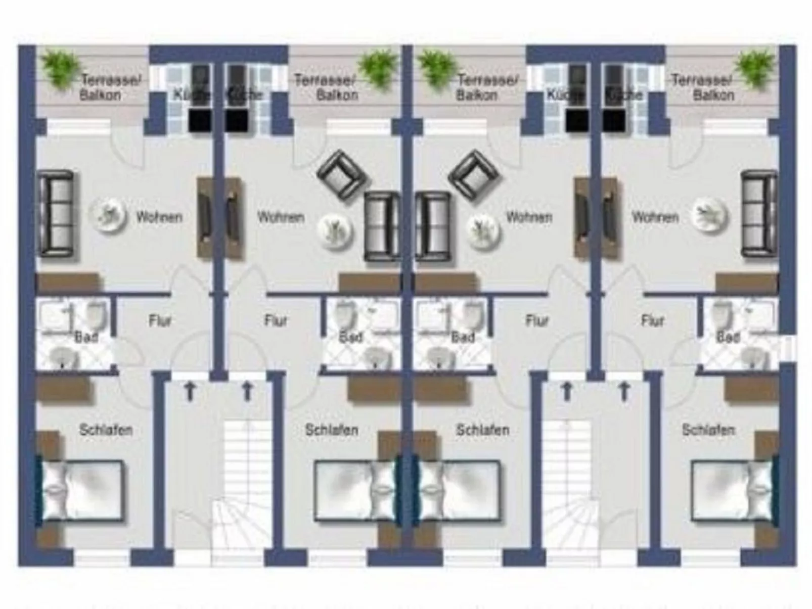 Haus Meeresbrise Wohn.Nr. 7 mit Balkon - Binnen