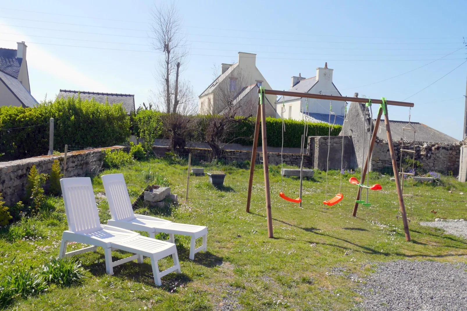 Ferienhaus in Strandnähe Guissény - Tuinen zomer
