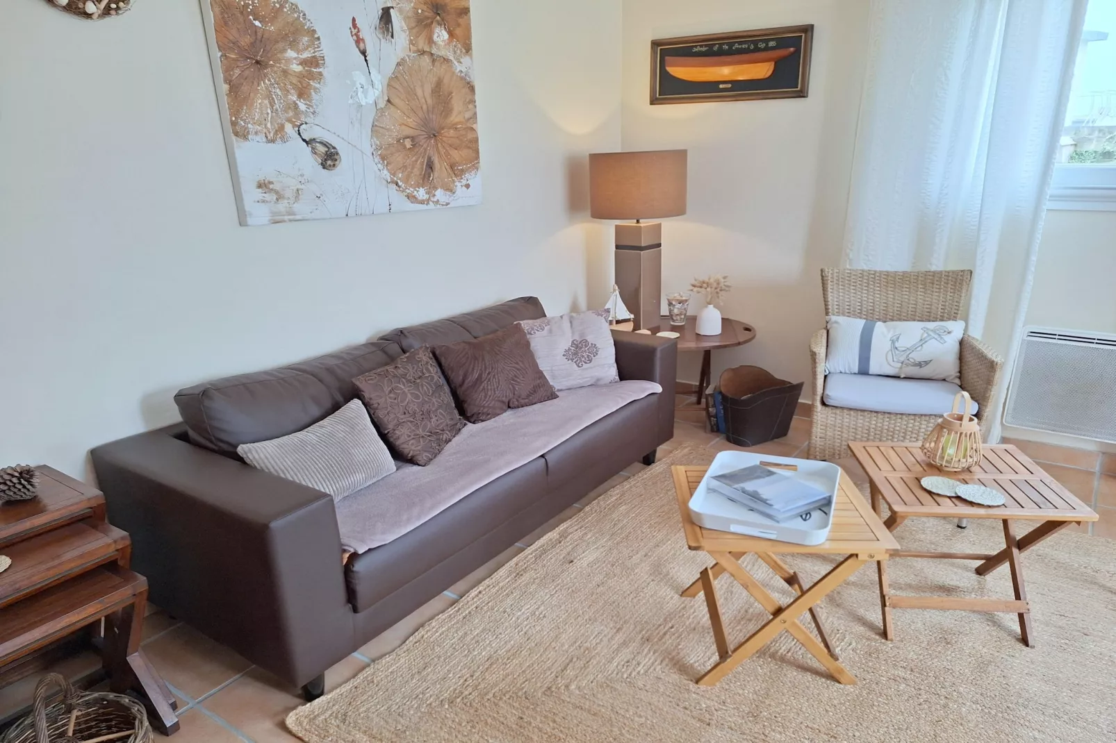 Ferienhaus Plounéour-Brignogan-Plages - Woonkamer