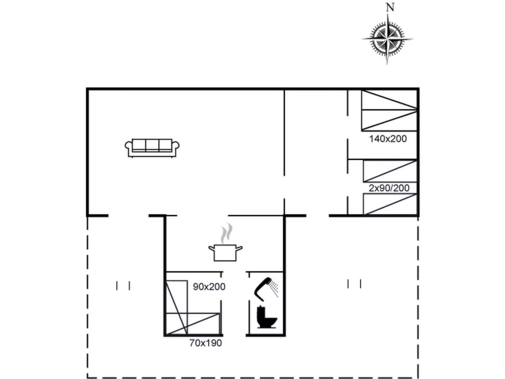 "Aarno" - 700m from the sea - Binnen