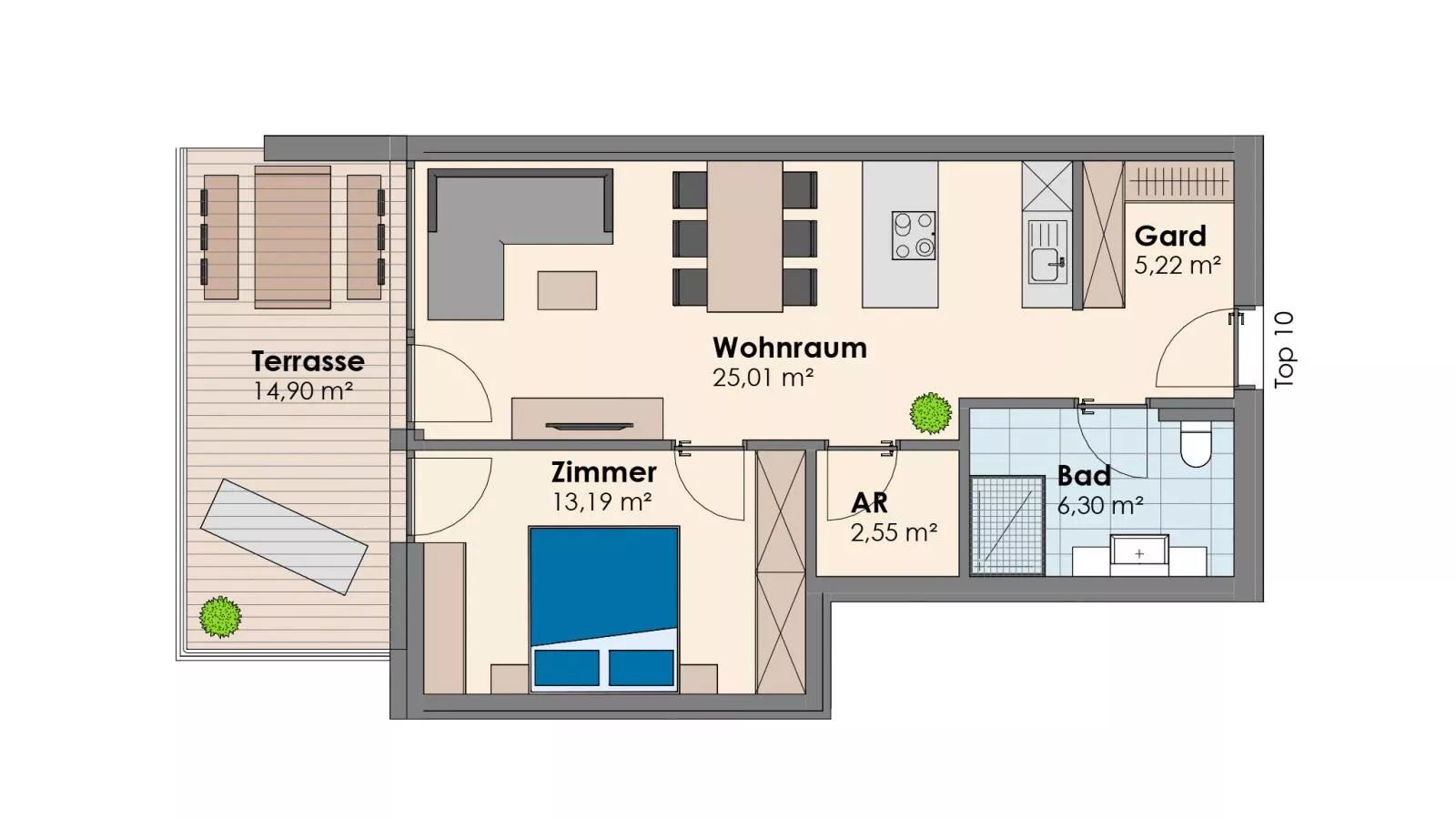 City Apartments Jenbach Top 10 - Plattegrond
