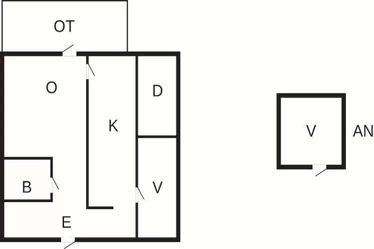 4 Personen vakantie huis in HOLSLJUNGA - Plattegrond