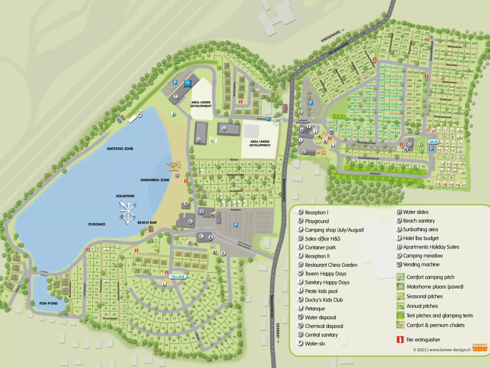 Vakantiepark Klein Strand - Cottage 6p - Buiten