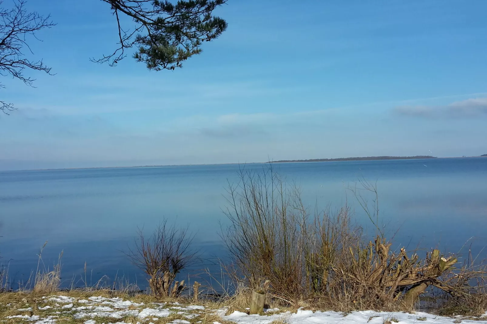 Salzhaff-Finka Pepelow Campingplatz für Surfer-Gebied winter 1km