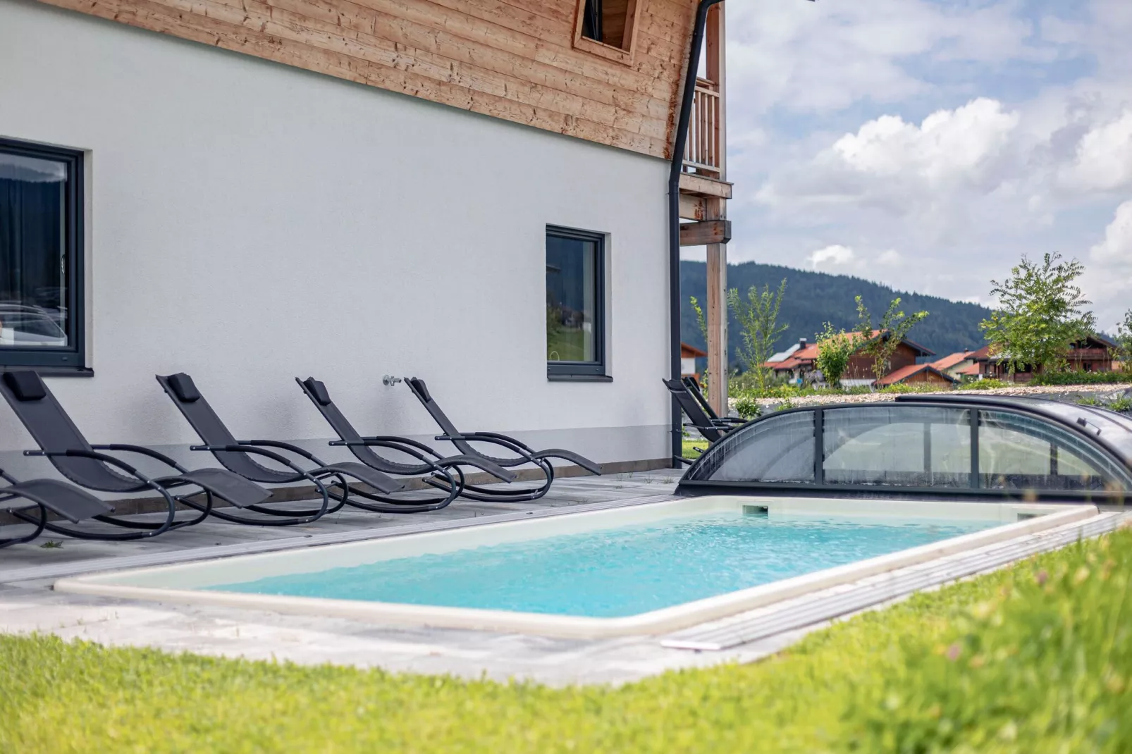 Inzell Chalets - 9 Pax-Zwembad