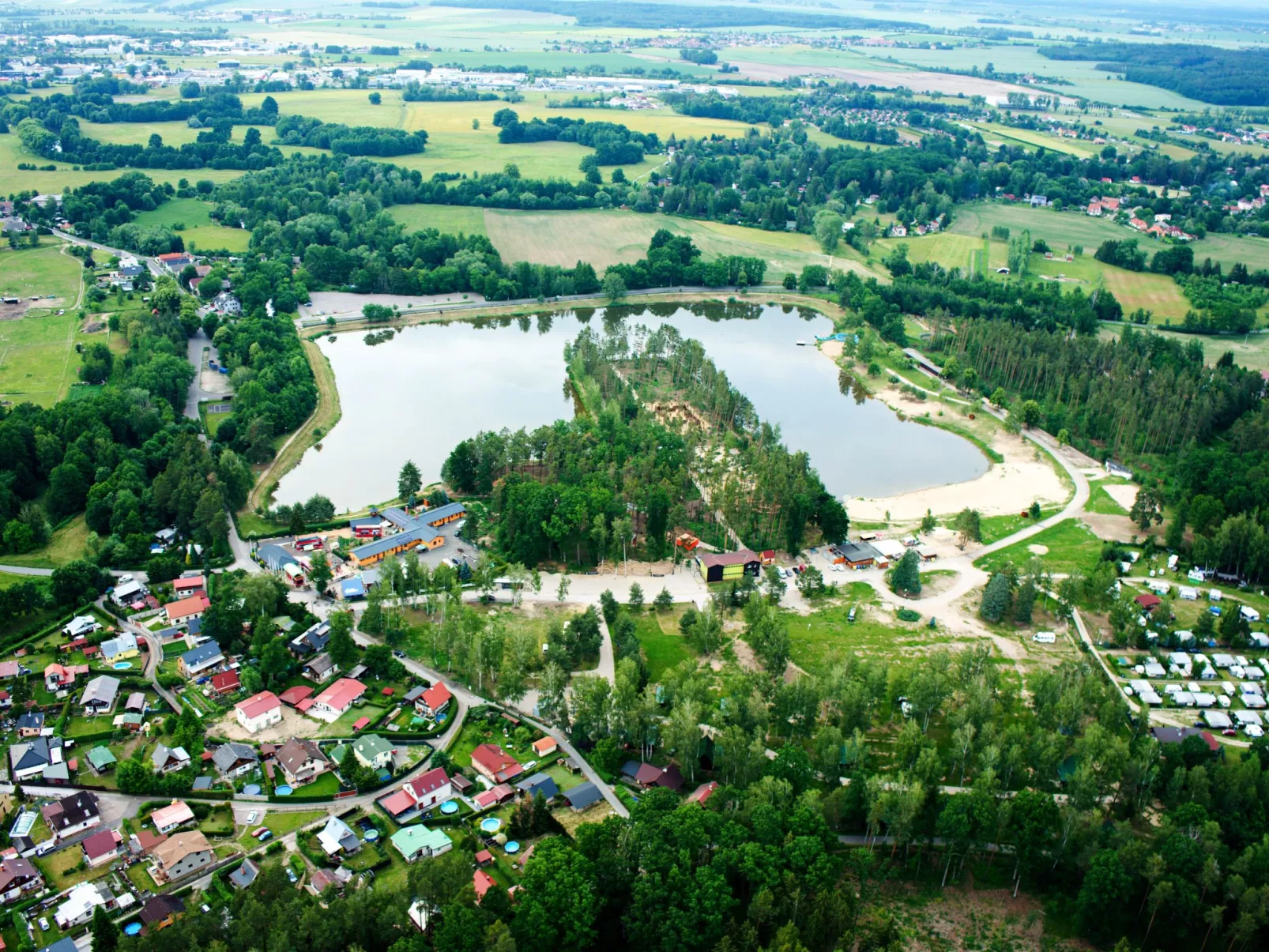 Kemp Stříbrný rybník - Buiten