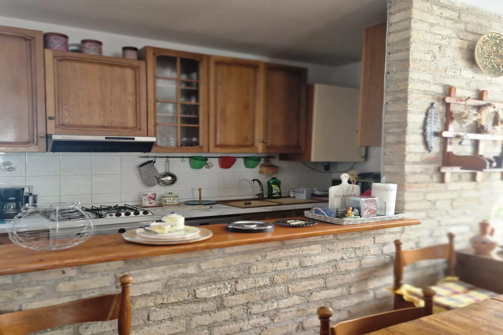 Holiday home dei Pavoni Montemaggiore con Piscina privata - Keuken